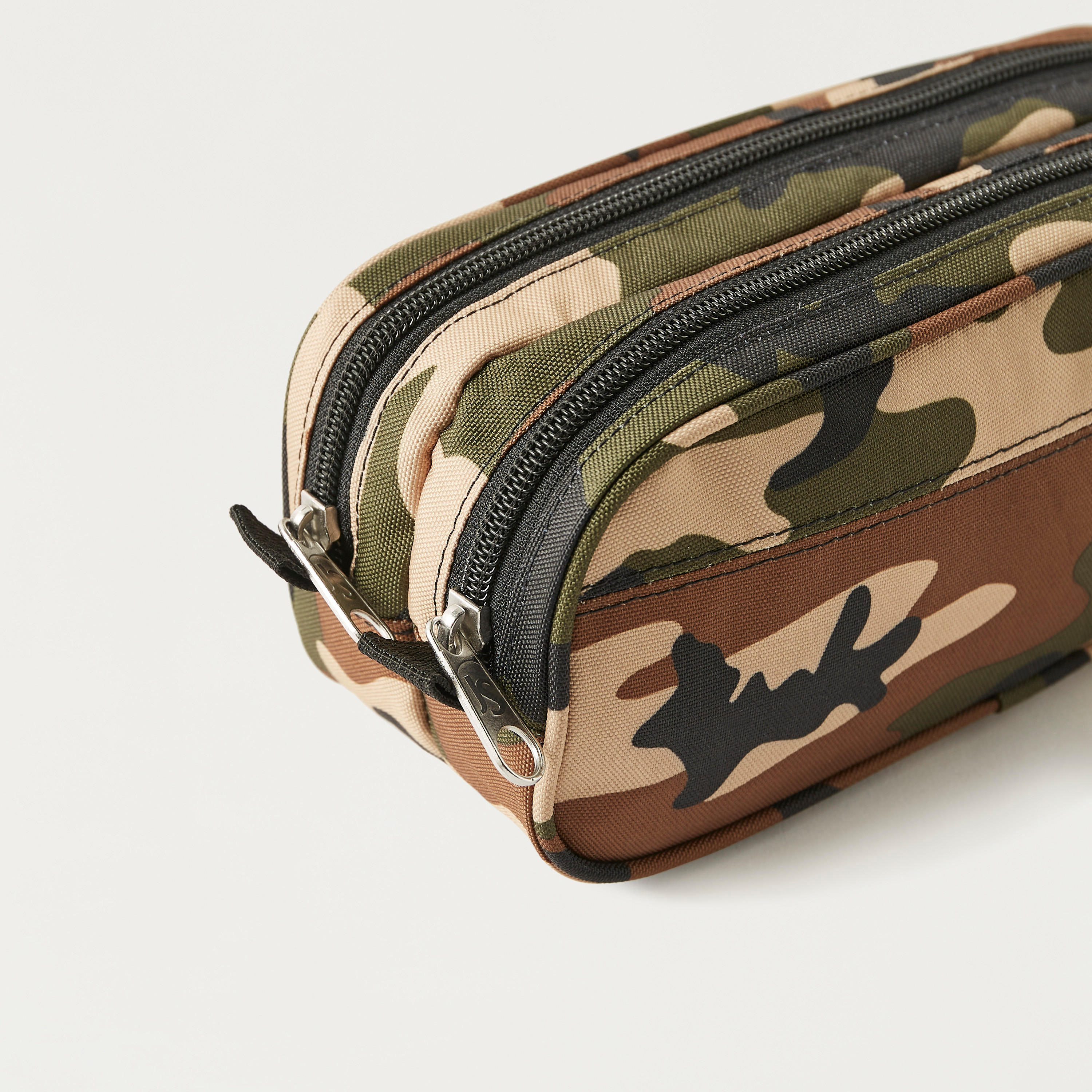 Jansport Camoflauge Print Pencil Case with Zip Closure-school-stationery-pencilcases-image-3