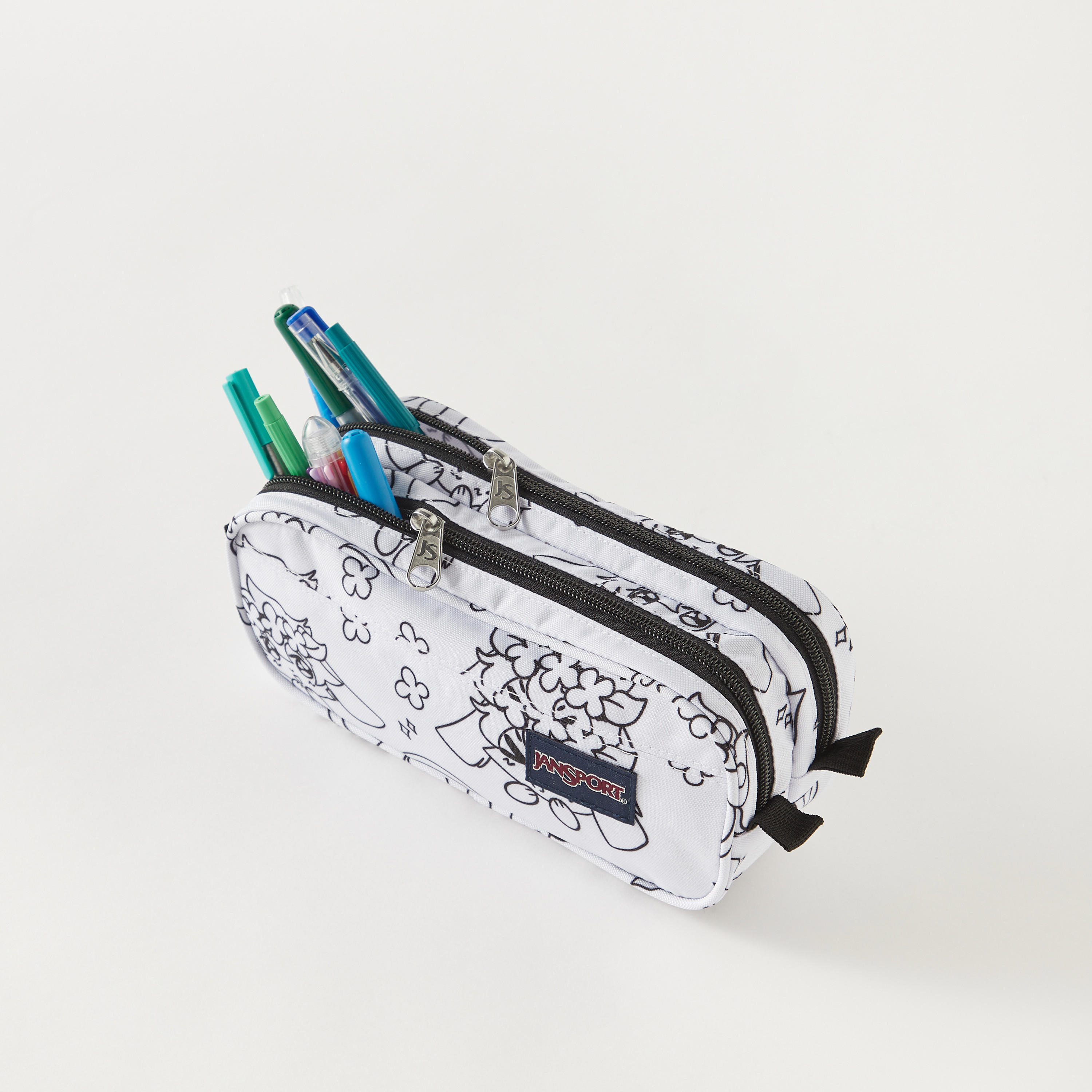 Jansport Printed 2-Compartment Pencil Pouch-school-stationery-pencilcases-image-4