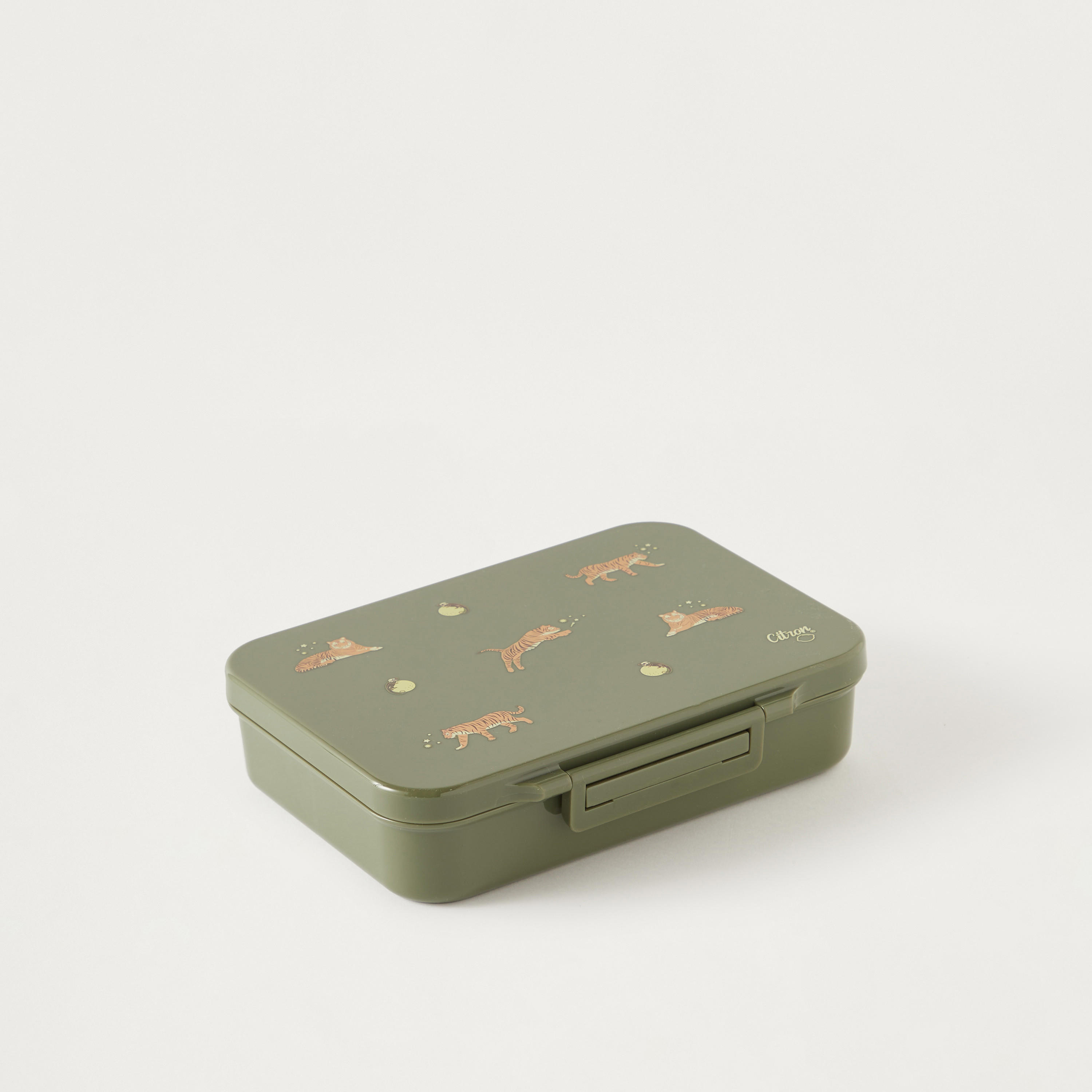 Citron Tiger Print Sectioned Lunch Box-school-lunchessentials-lunchboxes-image-2