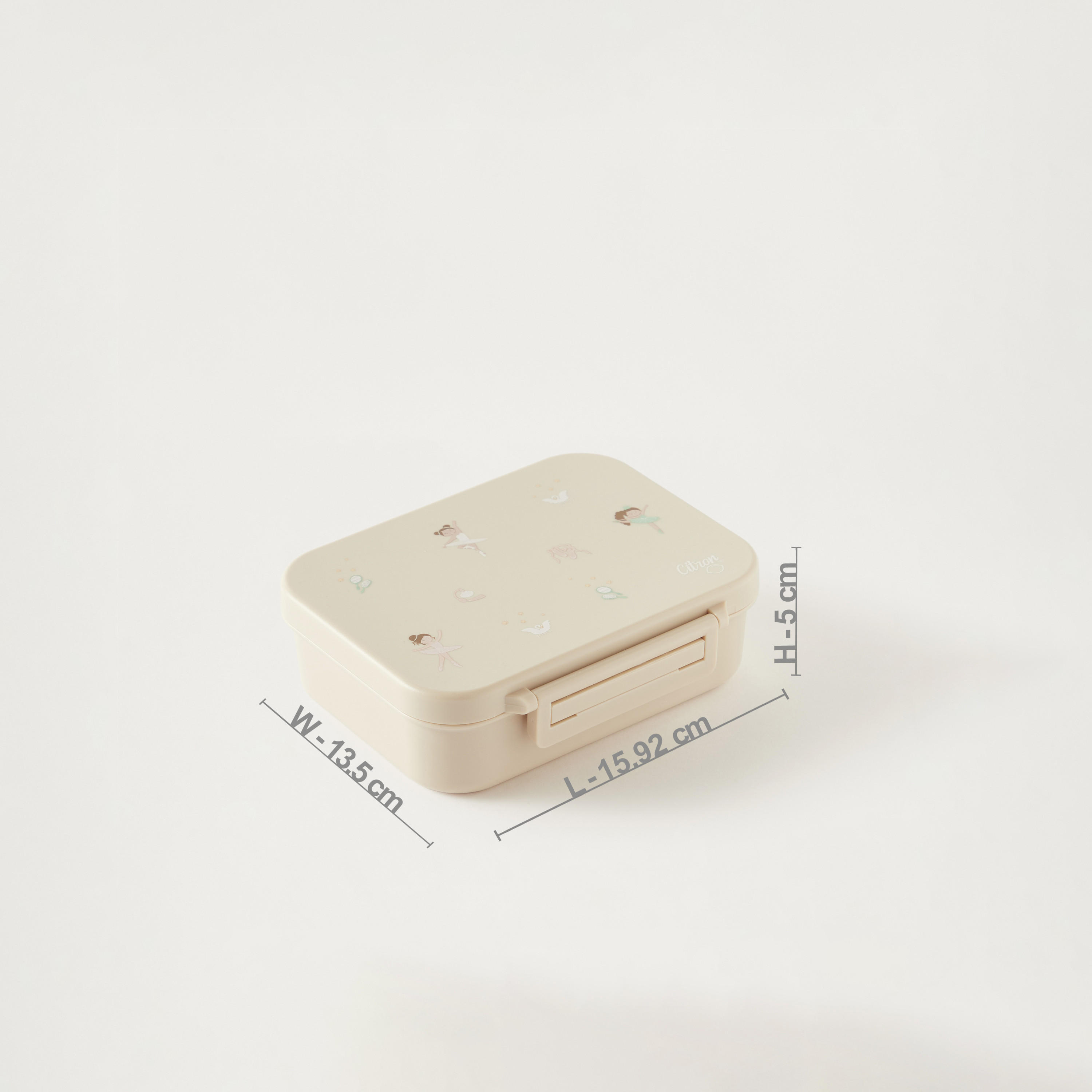 Citron Printed Sectioned Lunch Box with Clip Lock Lid6 -Month Warranty-school-lunchessentials-lunchboxes-image-5
