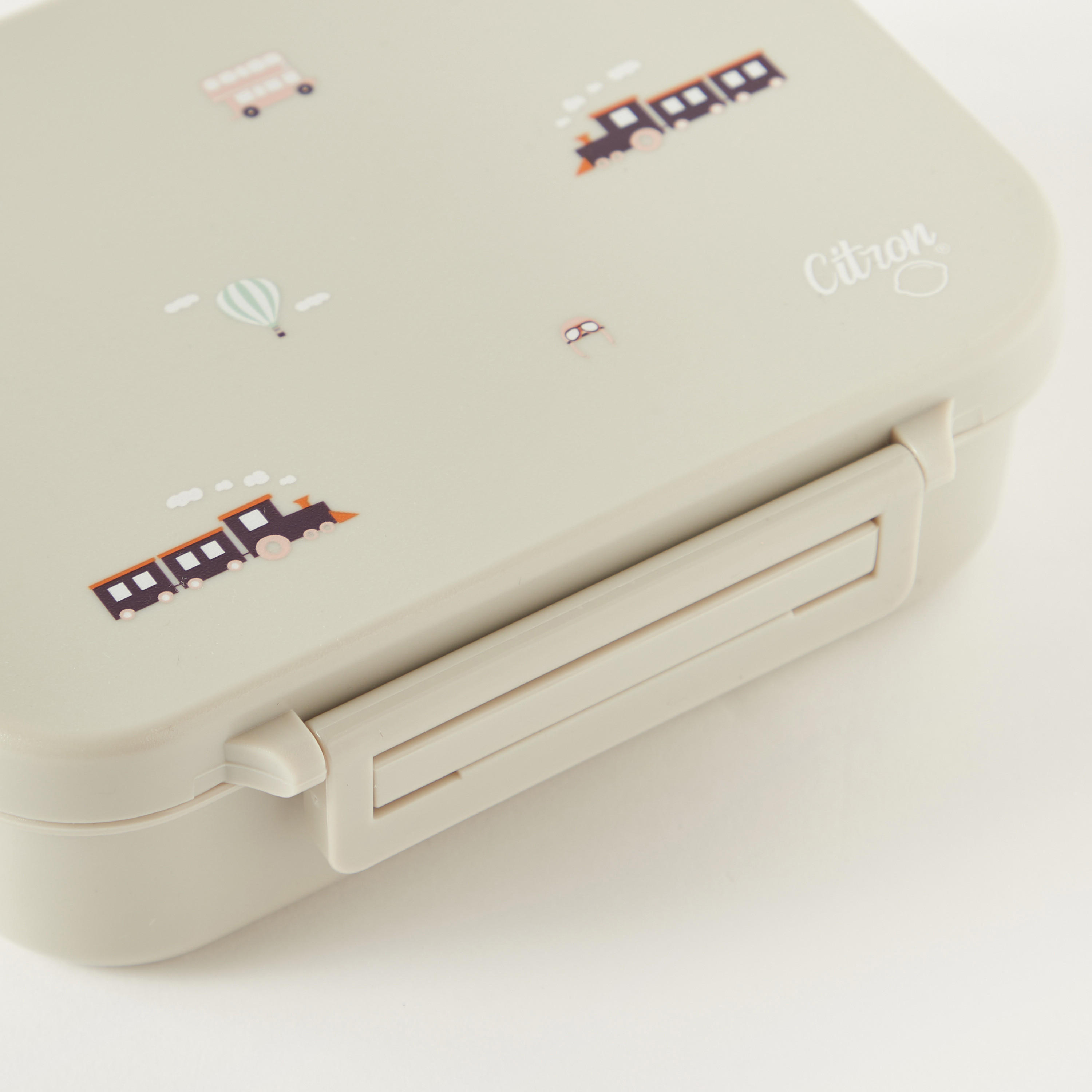 Citron Printed Sectioned Lunch Box with Clip Lock Lid6 -Month Warranty-school-lunchessentials-lunchboxes-image-3
