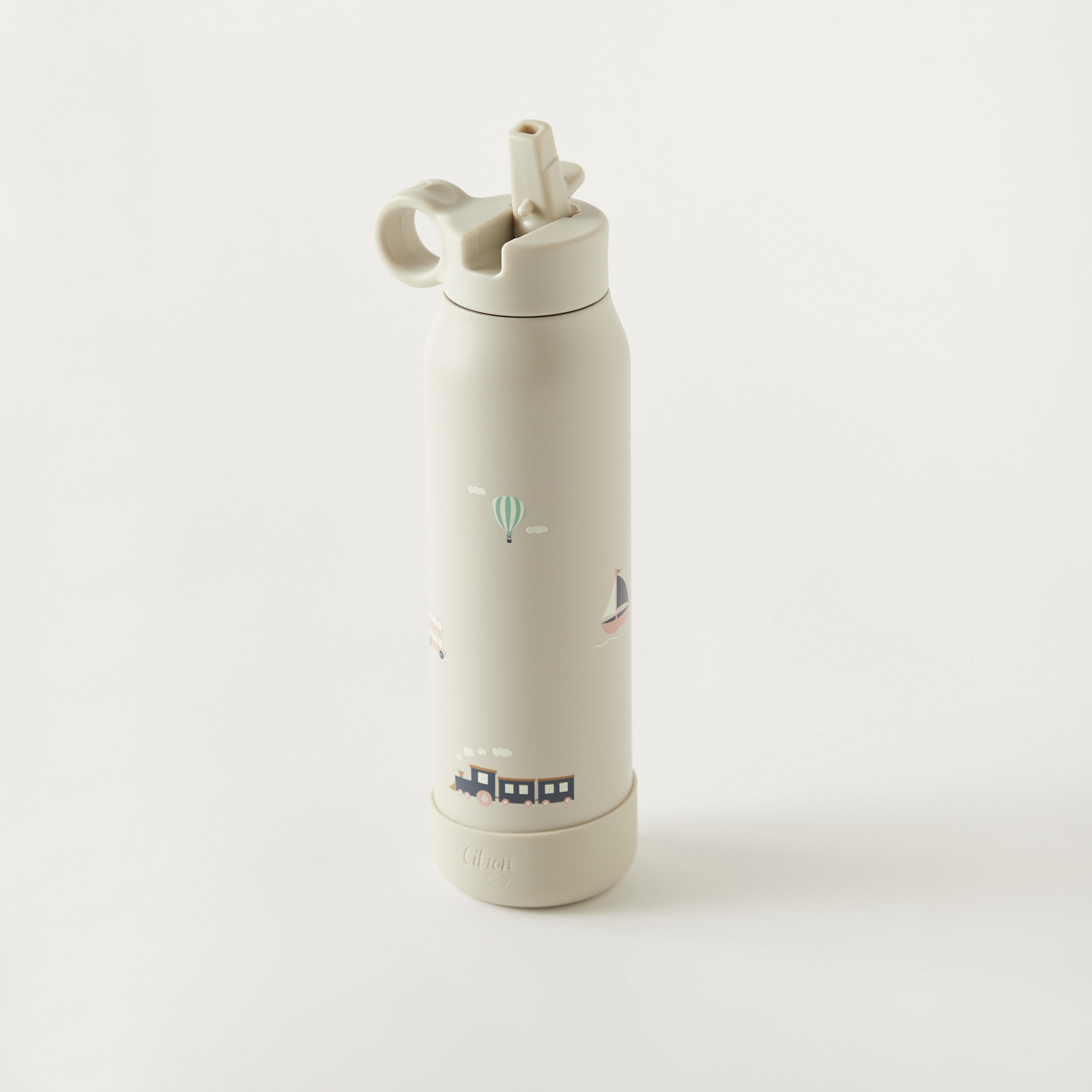 Citron Ballerina Print Stainless Steel Water Bottle - 350 ml-school-waterbottles-image-2