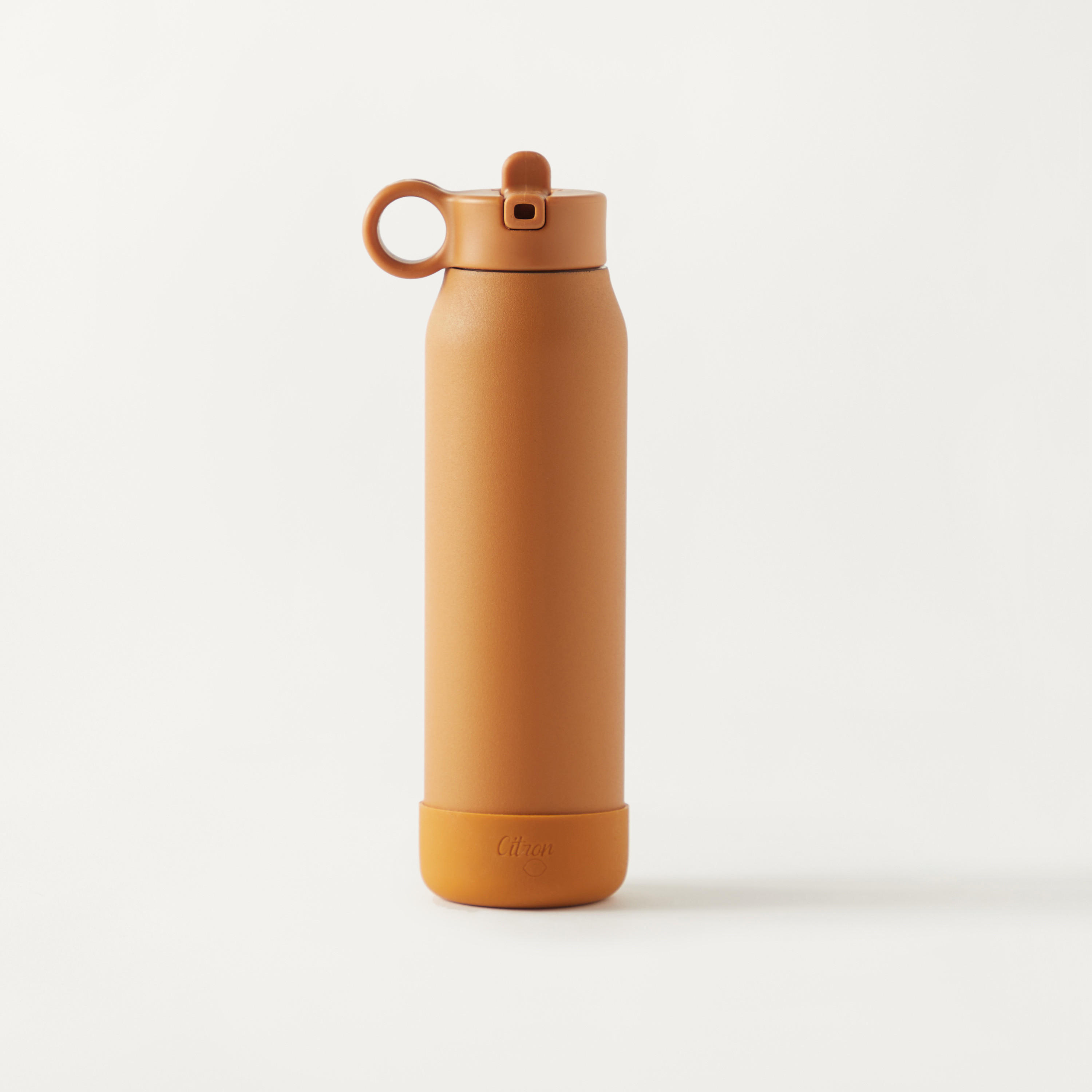 Citron Solid Stainless Steel Water Bottle - 350 ml-school-waterbottles-image-1