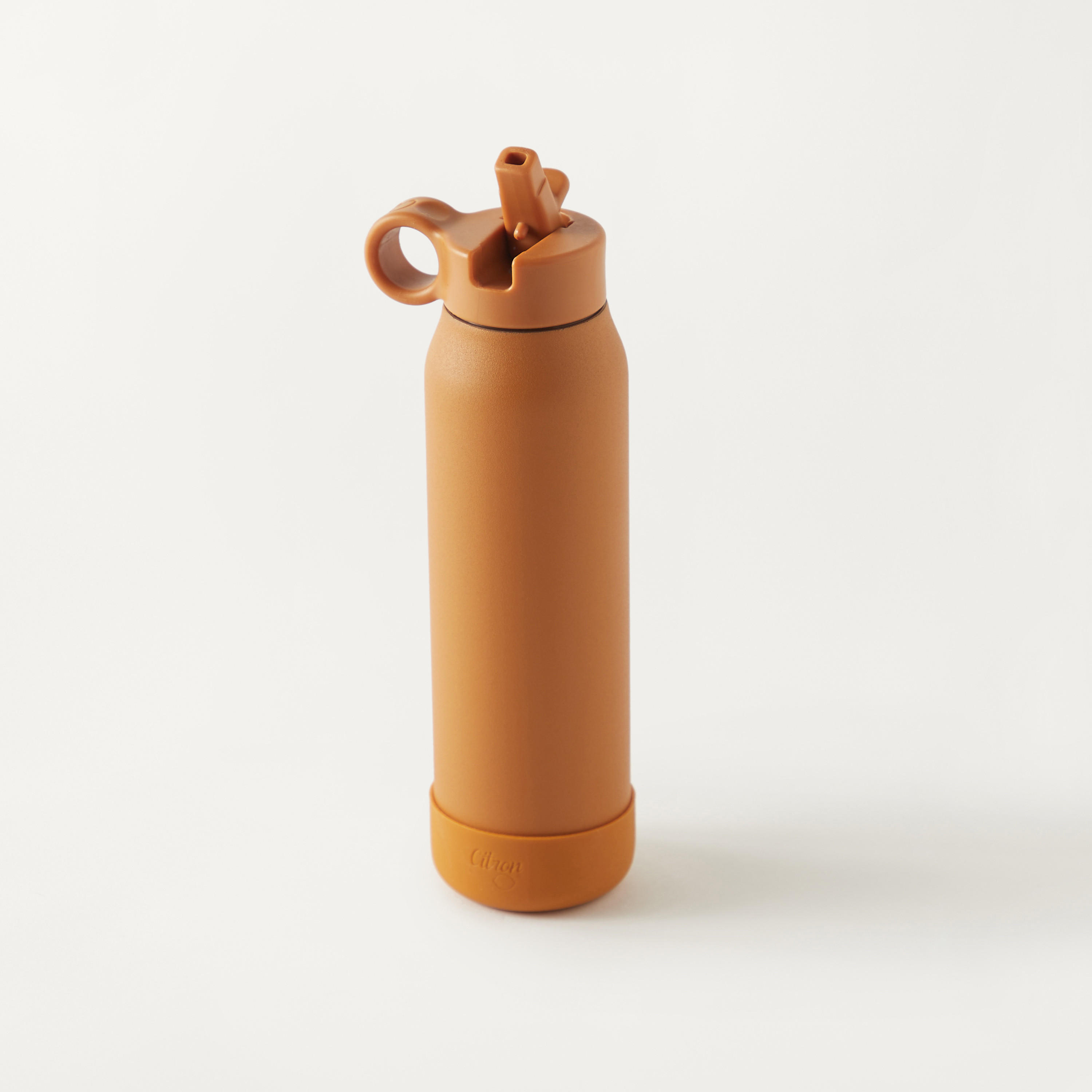 Citron Solid Stainless Steel Water Bottle - 350 ml-school-waterbottles-image-2
