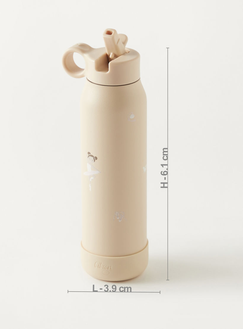 قارورة مياه ستانلس ستيل بطبعات باليرينا من سيترون - 500 مل-school-waterbottles-image-3