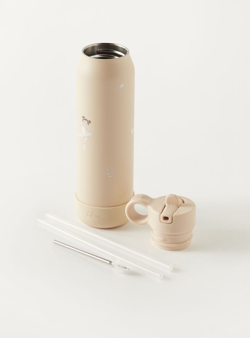 قارورة مياه ستانلس ستيل بطبعات باليرينا من سيترون - 500 مل-school-waterbottles-image-5