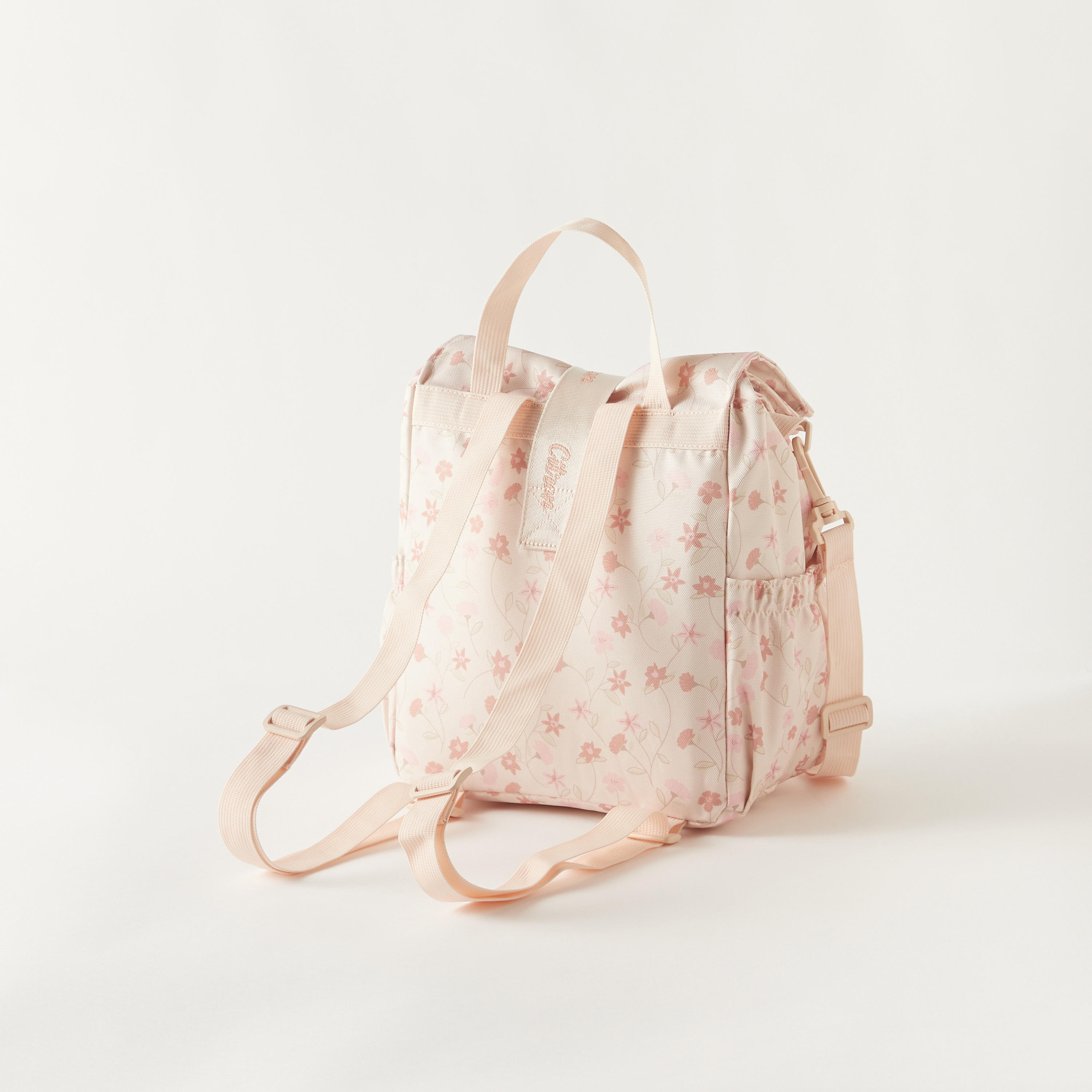 Citron Floral Print Insulated Lunch Bag with Detachable Strap-school-lunchessentials-lunchbags-image-4