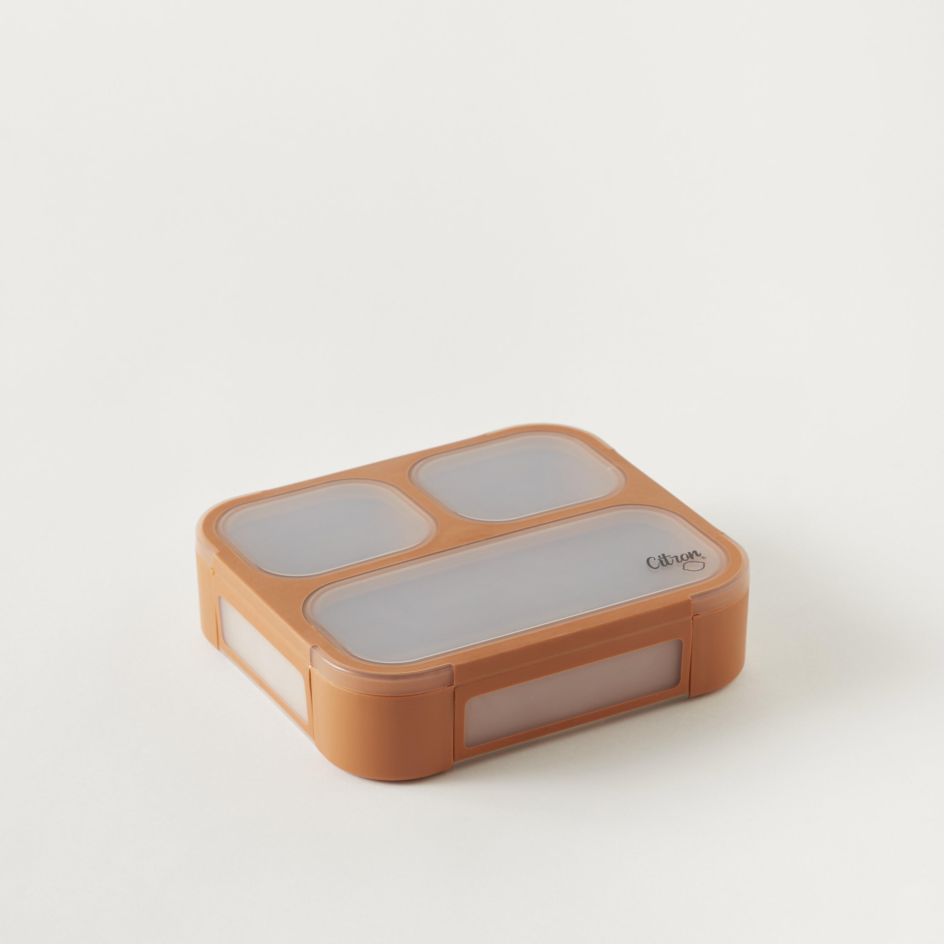 Citron Sectioned Lunch Box with Fork and Spoon-school-lunchessentials-lunchboxes-image-2