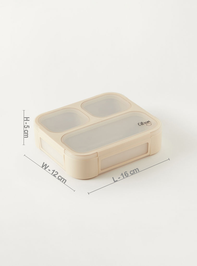 Citron Sectioned Lunch Box with Fork and Spoon-school-lunchessentials-lunchboxes-image-5