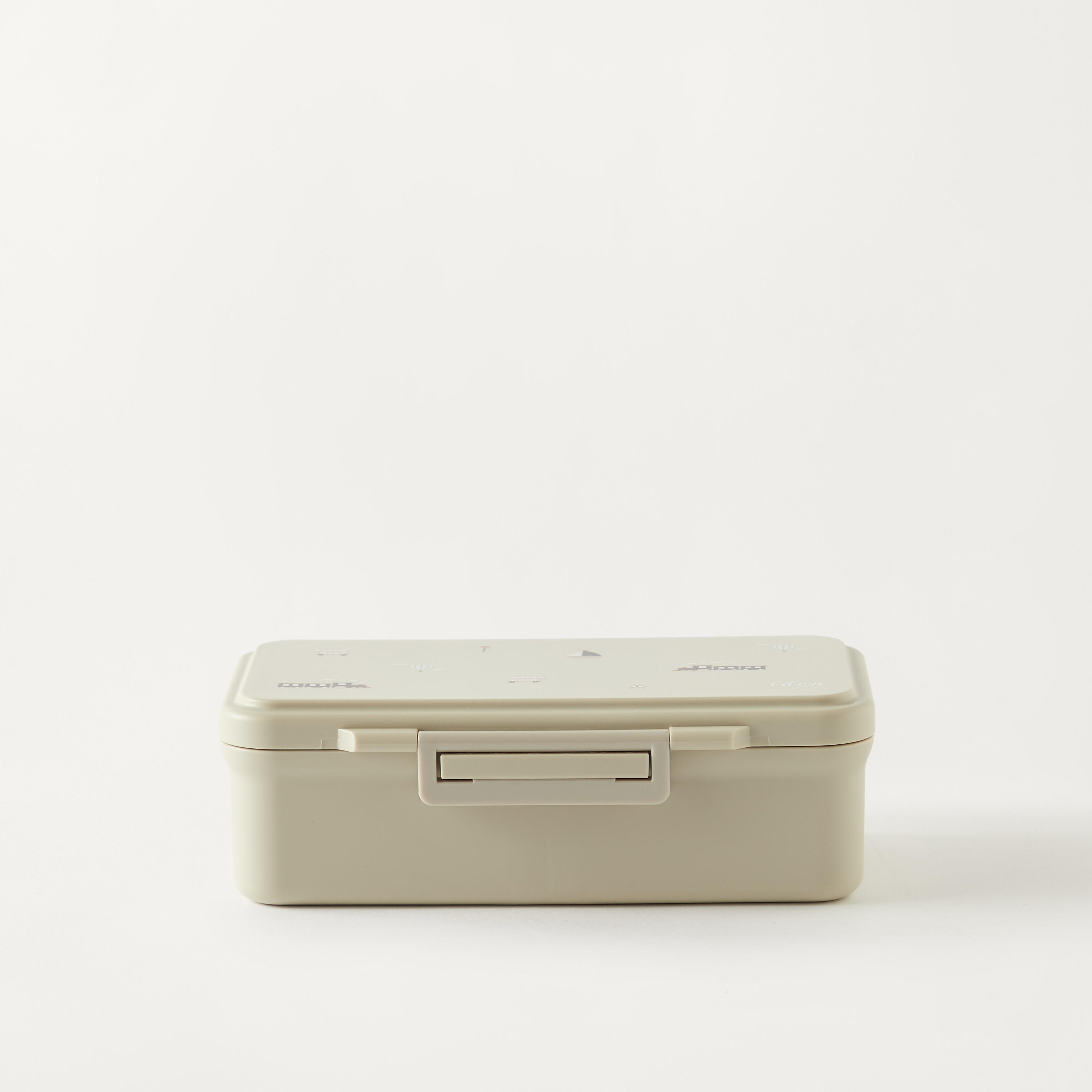Citron Vehicle Print Lunch Box-school-lunchessentials-lunchboxes-image-1