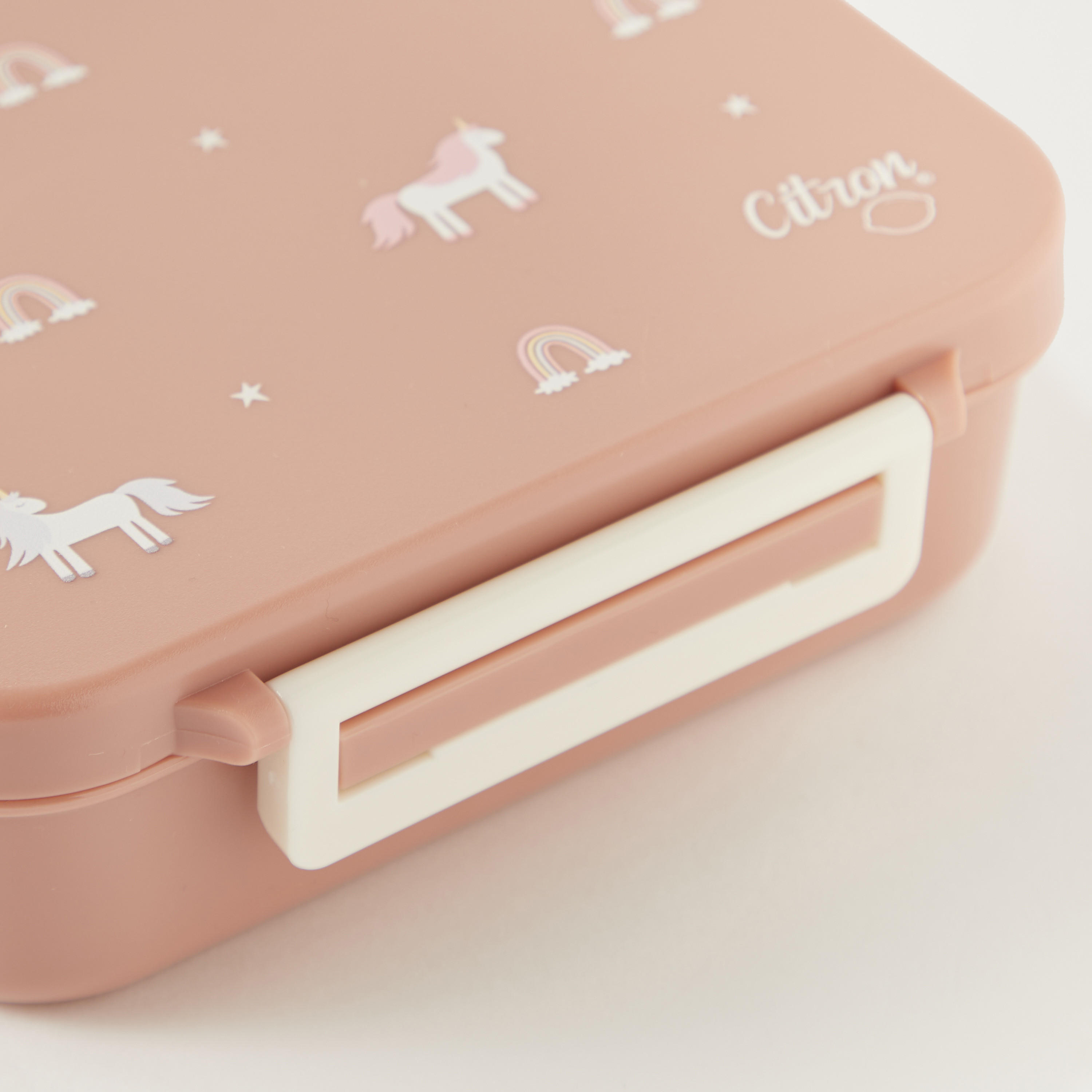 Citron Printed Sectioned Lunch Box with Clip Lock Lid6 -Month Warranty-school-lunchessentials-lunchboxes-image-3