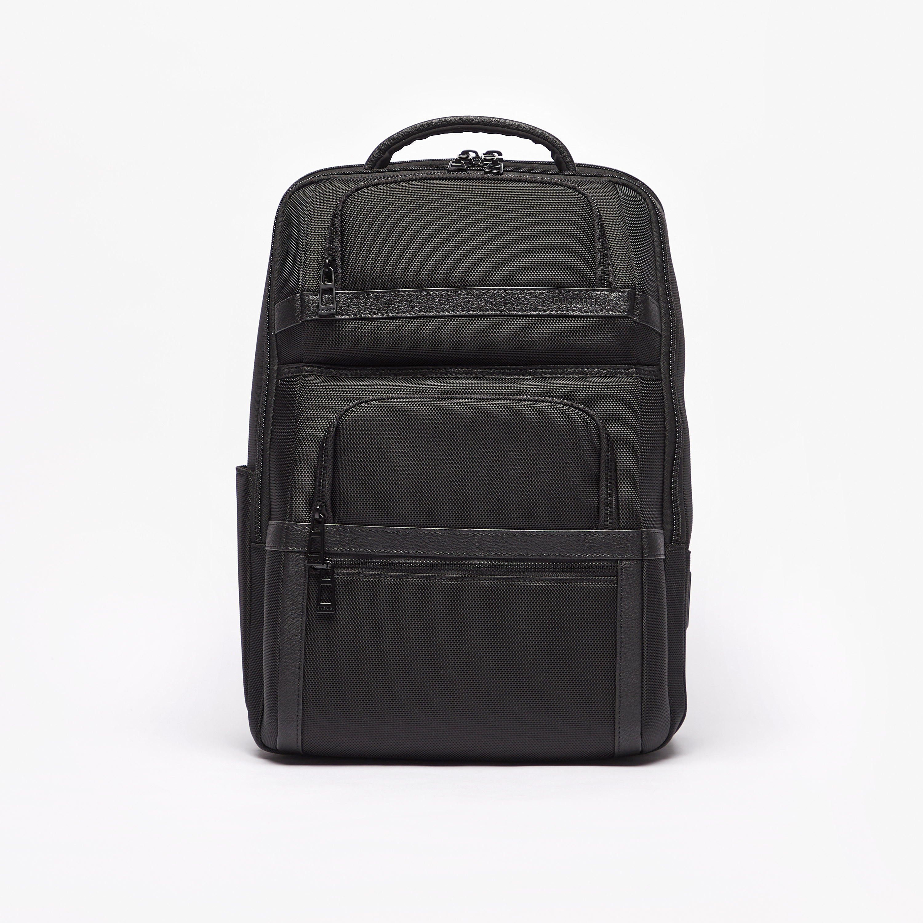 Duchini Textured Backpack with Zip Closure-men-bags-image-1