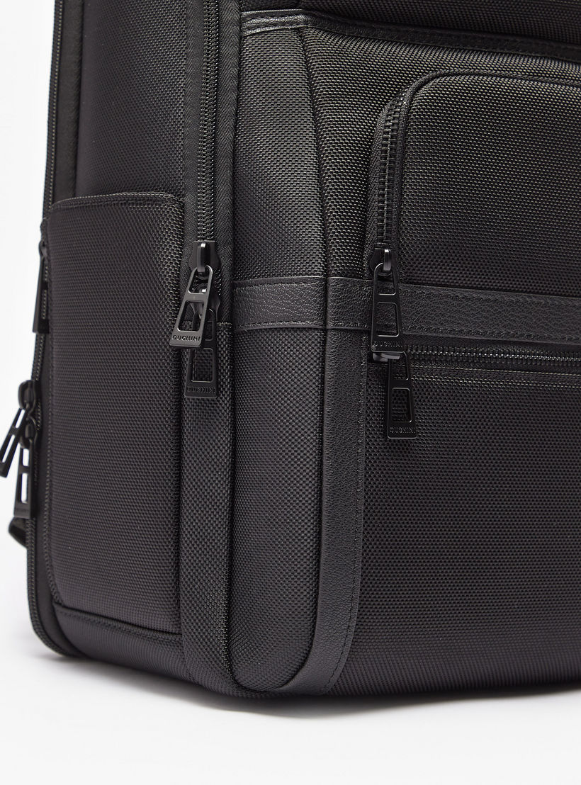 Duchini Textured Backpack with Zip Closure-men-bags-image-4
