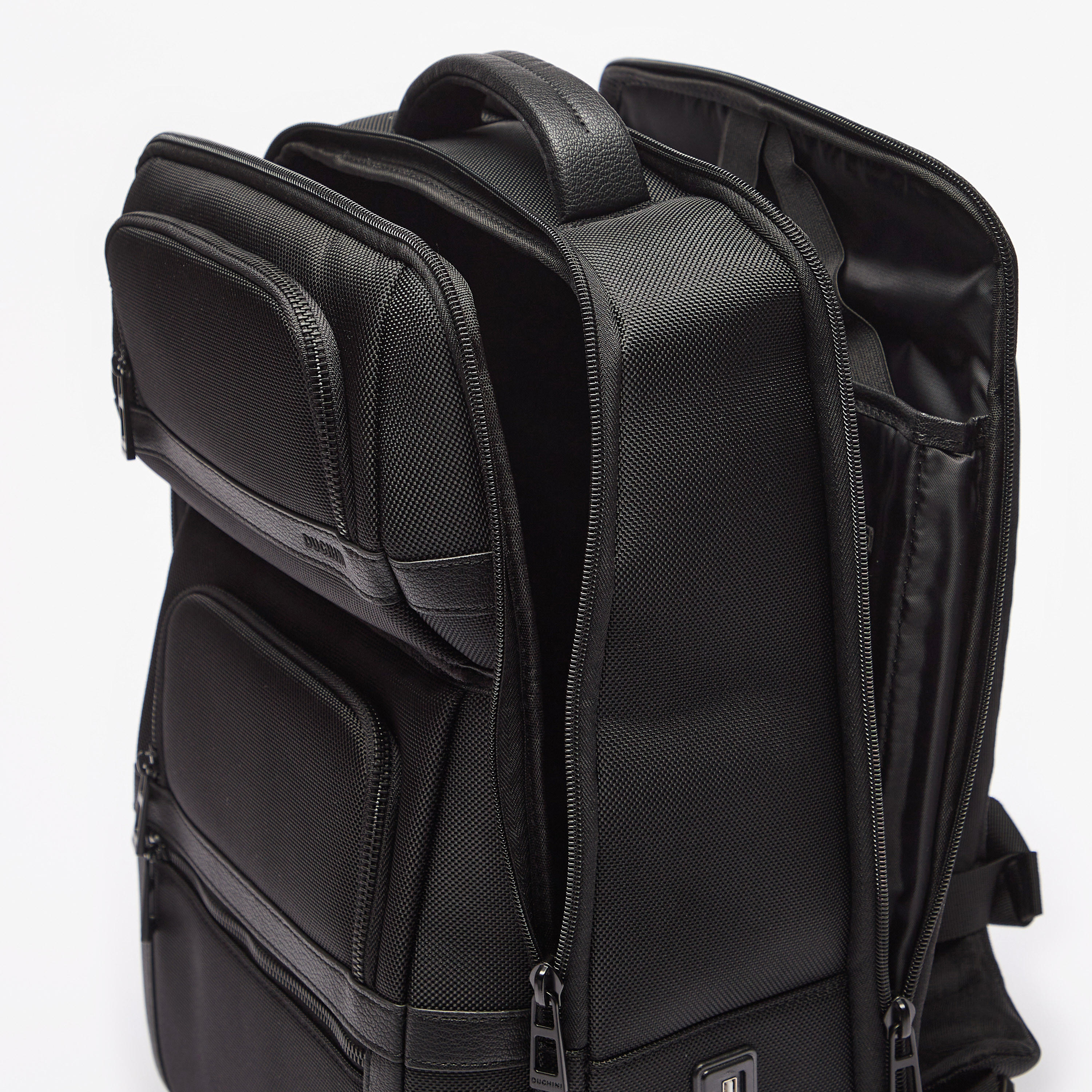 Duchini Textured Backpack with Zip Closure-men-bags-image-6