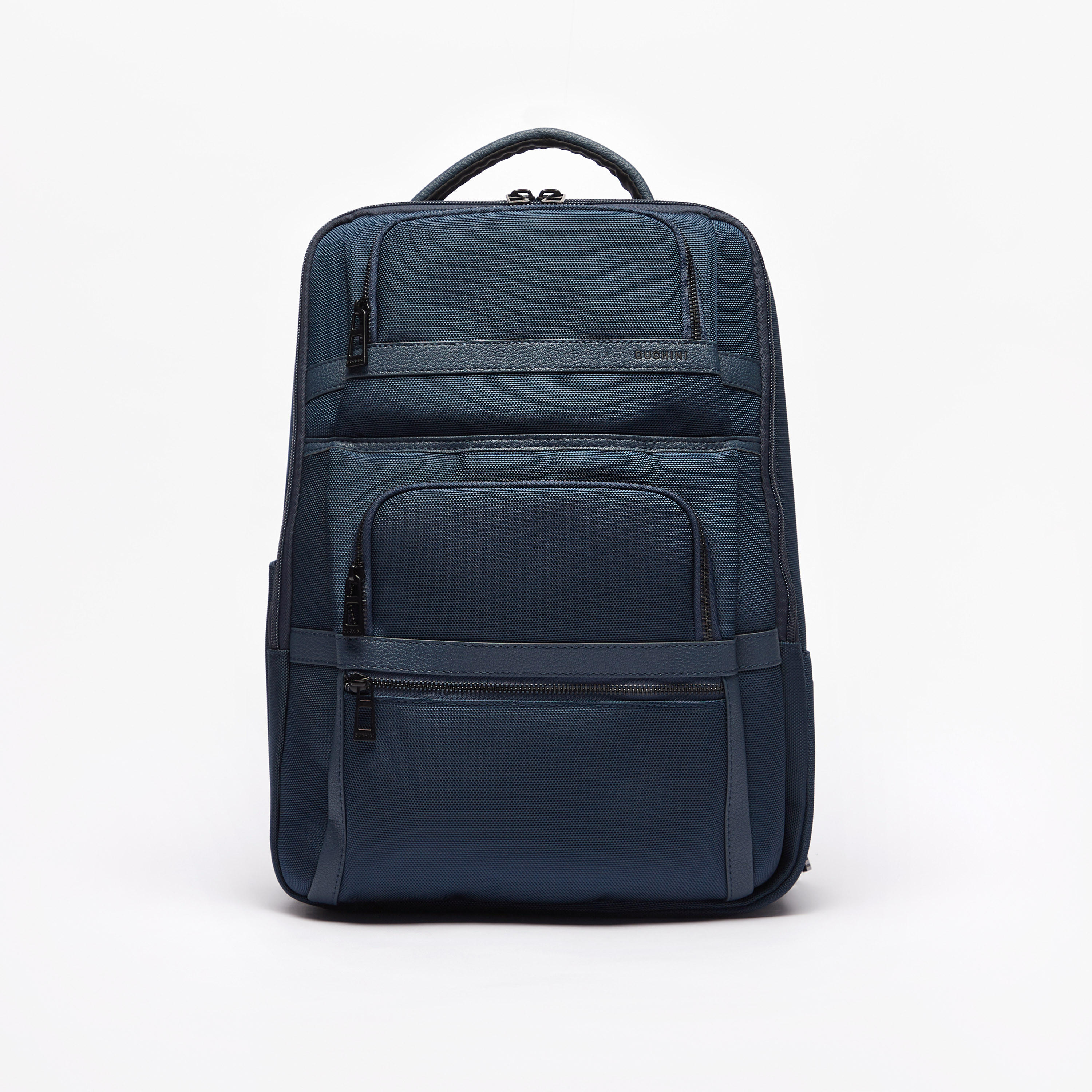 Duchini Textured Backpack with Zip Closure-men-bags-image-1