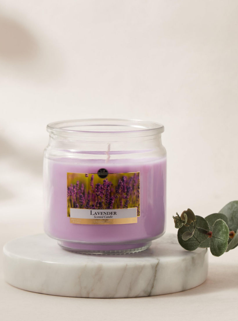 Fresh Cotton Scented Jar Candle - 280 gms-household-homefragrance-candles-image-1