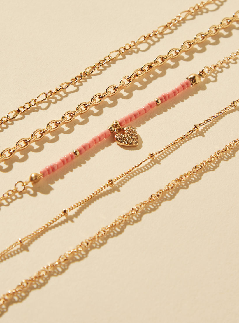 Assorted Anklet with Lobster Clasp - Set of 5-women-watchesandjewellery-jewellery-anklets-image-4