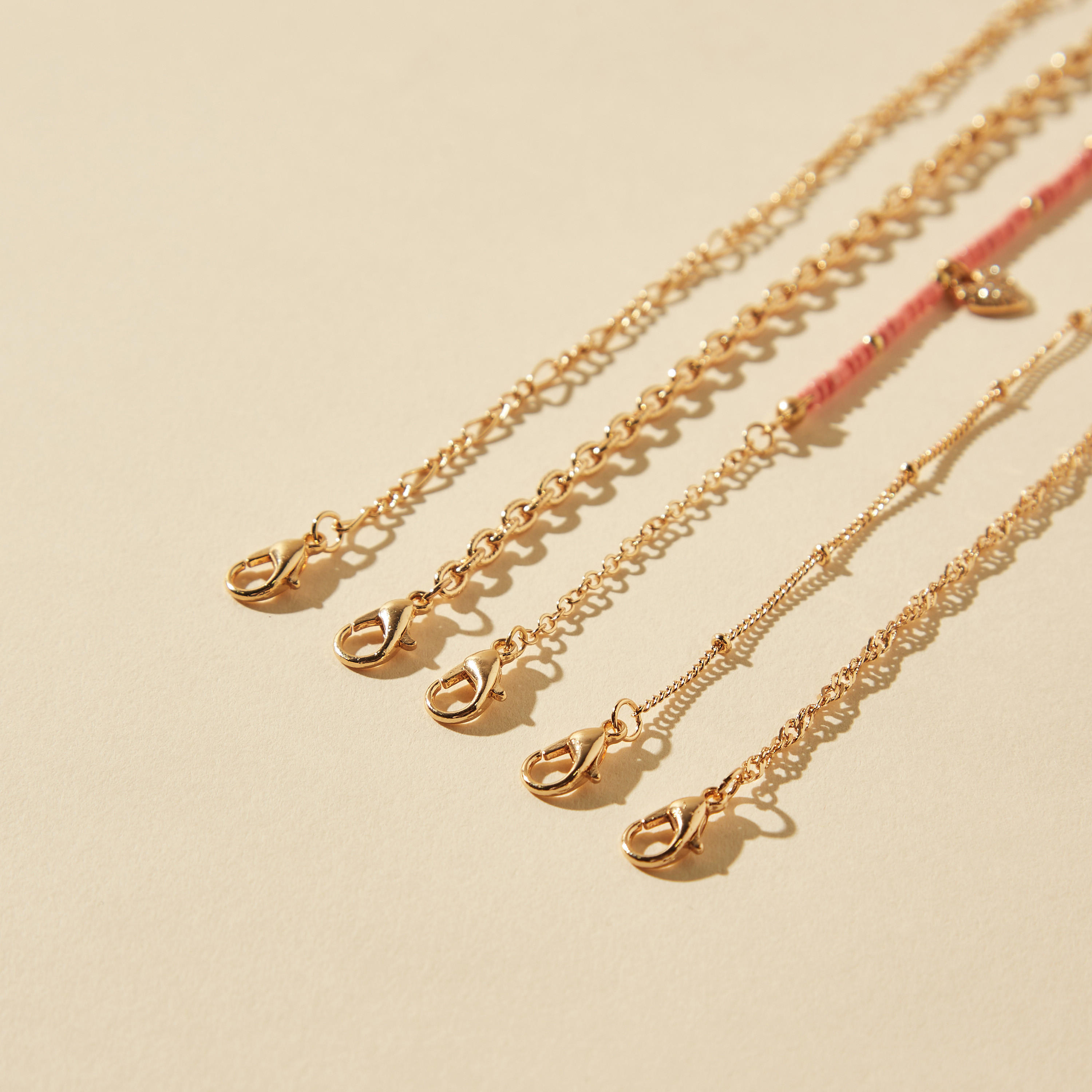 Assorted Anklet with Lobster Clasp - Set of 5-women-watchesandjewellery-jewellery-anklets-image-5