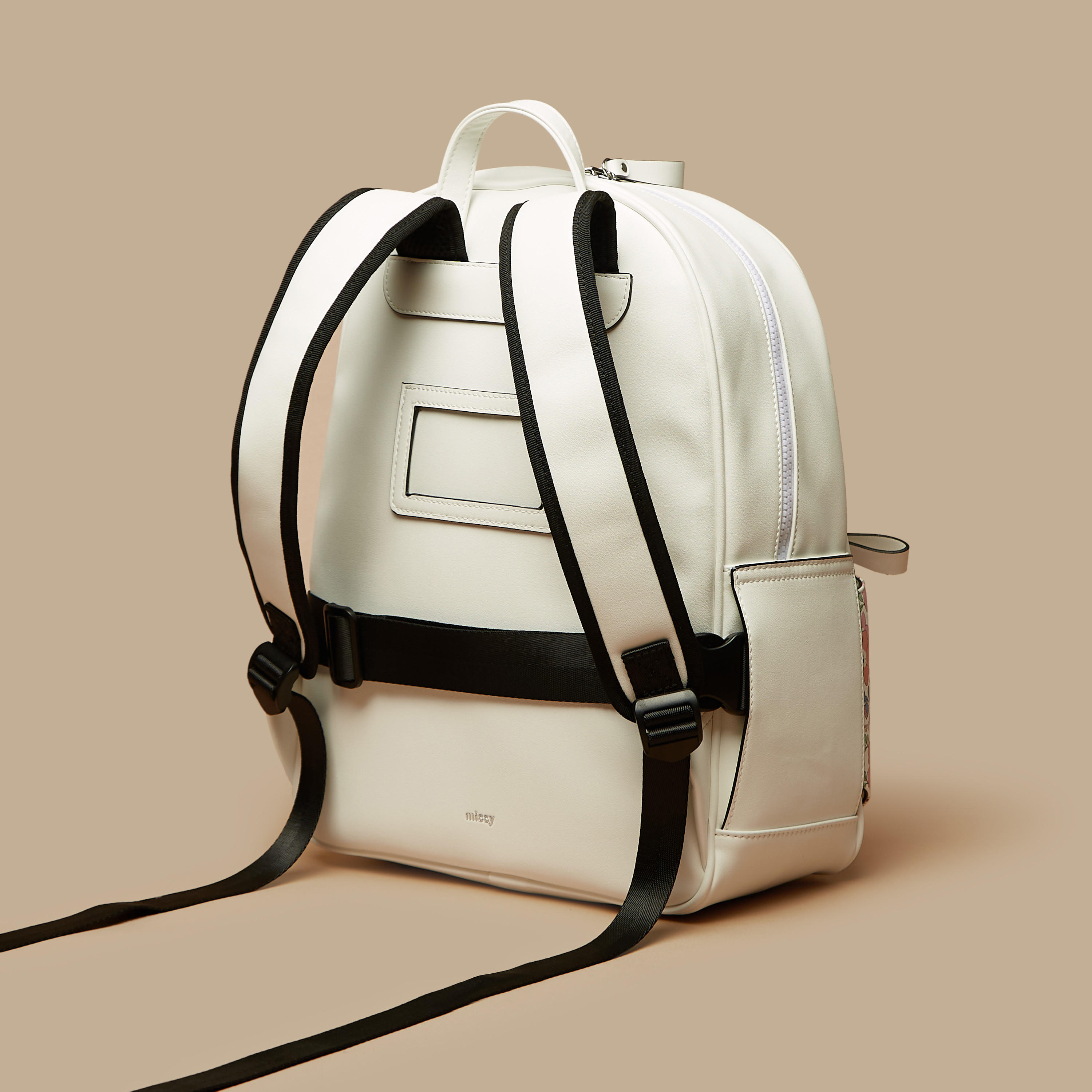 شنطة ظهر بطبعات أزهار وحمّالات كتف قابلة للتّعديل وسحّاب إغلاق من ميسي-women-bagsandwallets-backpacks-image-3
