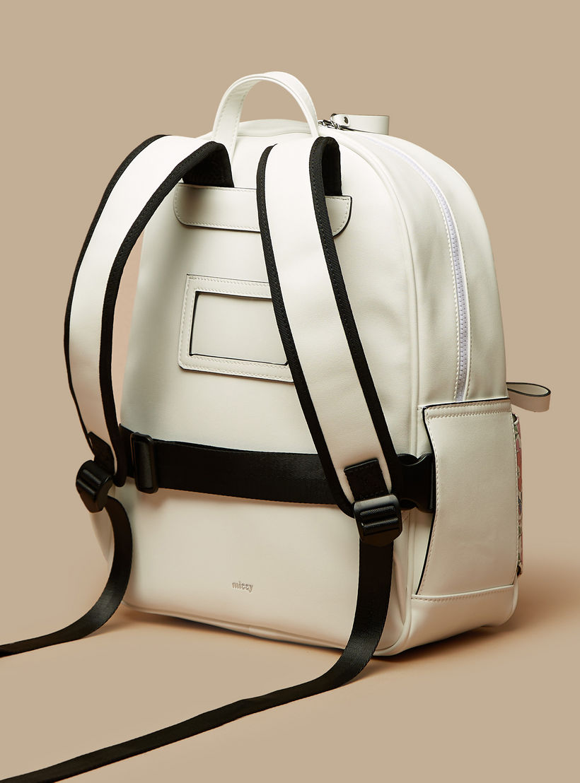 شنطة ظهر بطبعات أزهار وحمّالات كتف قابلة للتّعديل وسحّاب إغلاق من ميسي-women-bagsandwallets-backpacks-image-3