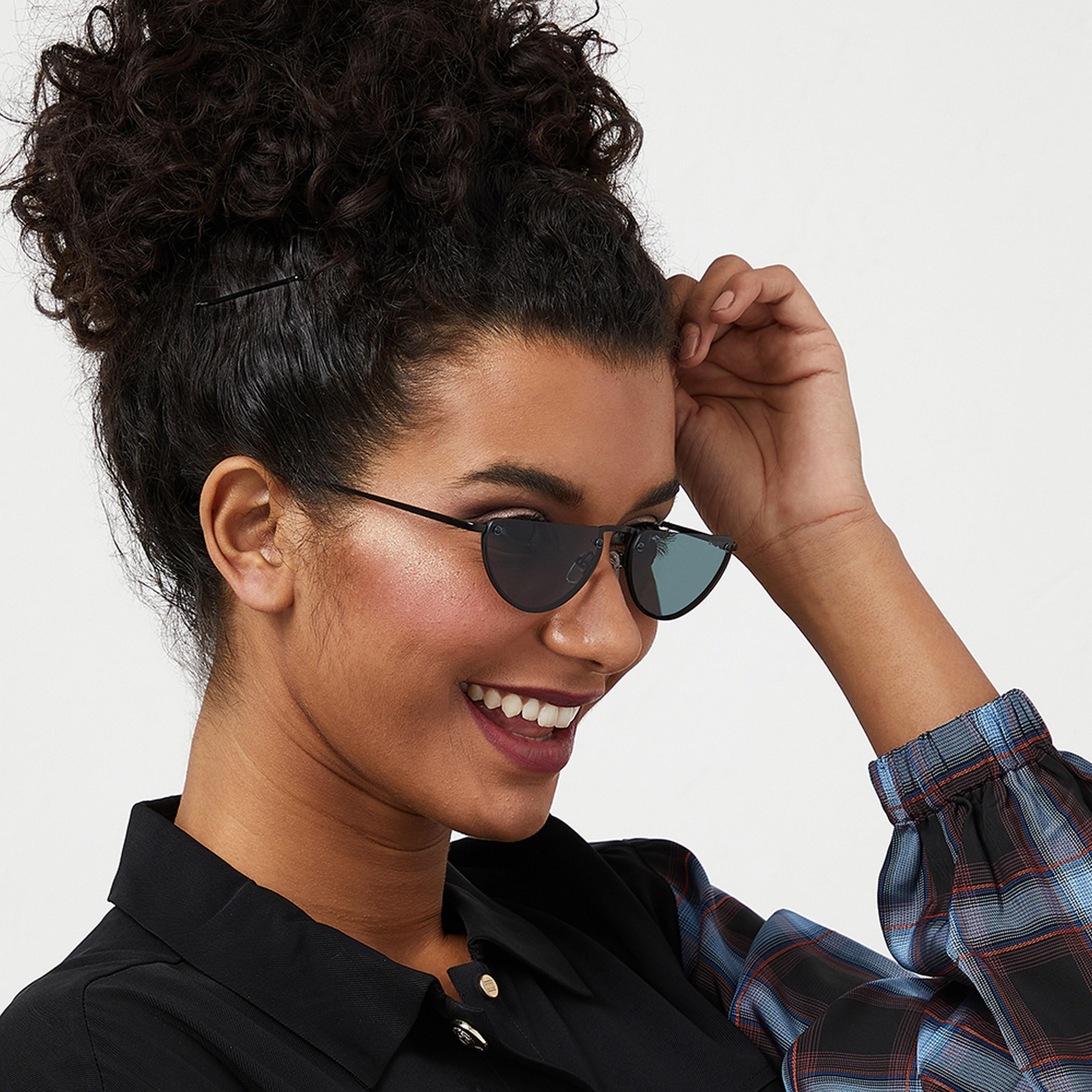 BlackOut DEMI LUNE Green 59 mm Cat Eye Sunglasses -women-sunglasses-image-5