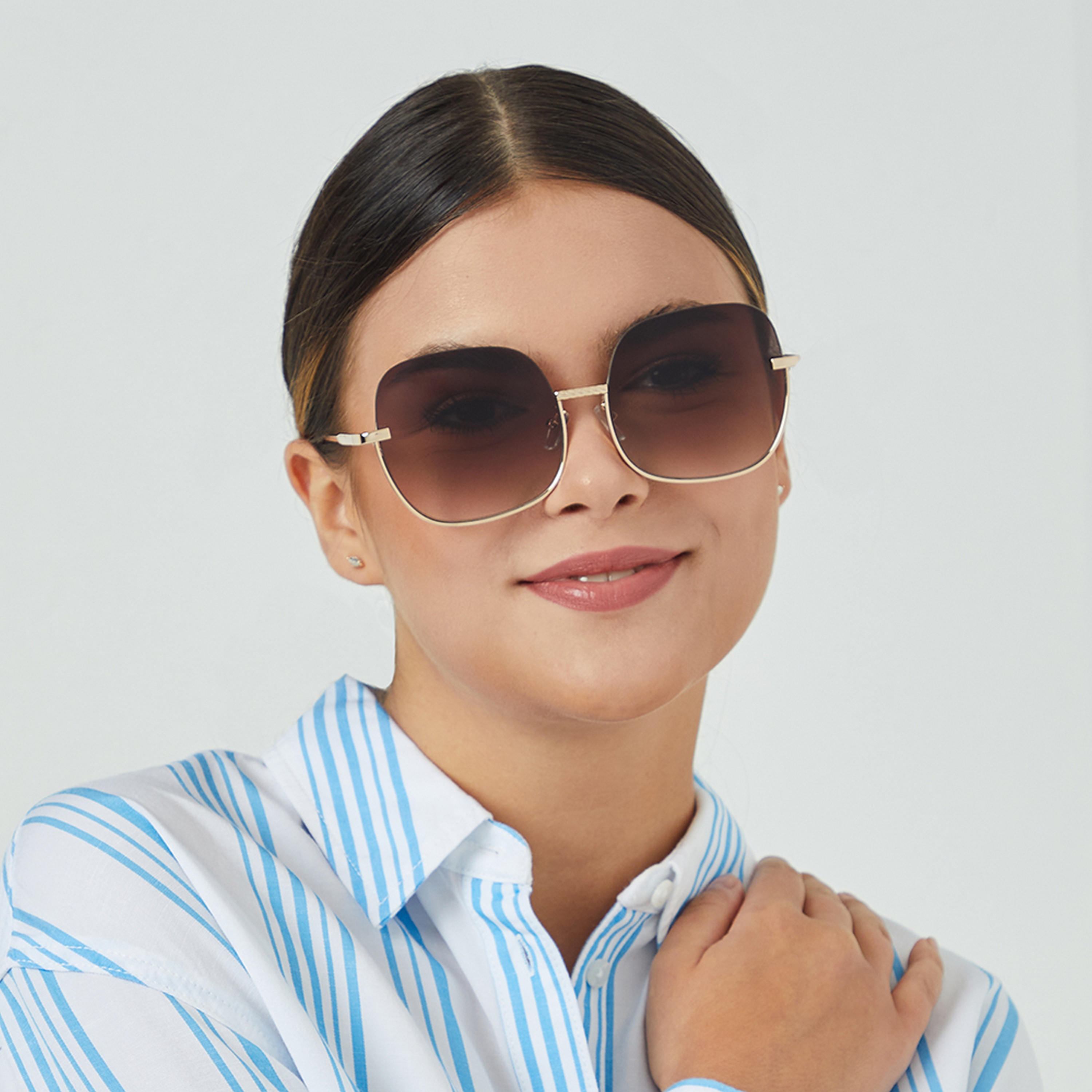 BlackOut GEO  Brown Gradient 59 mm Oversized Sunglasses -women-sunglasses-image-4