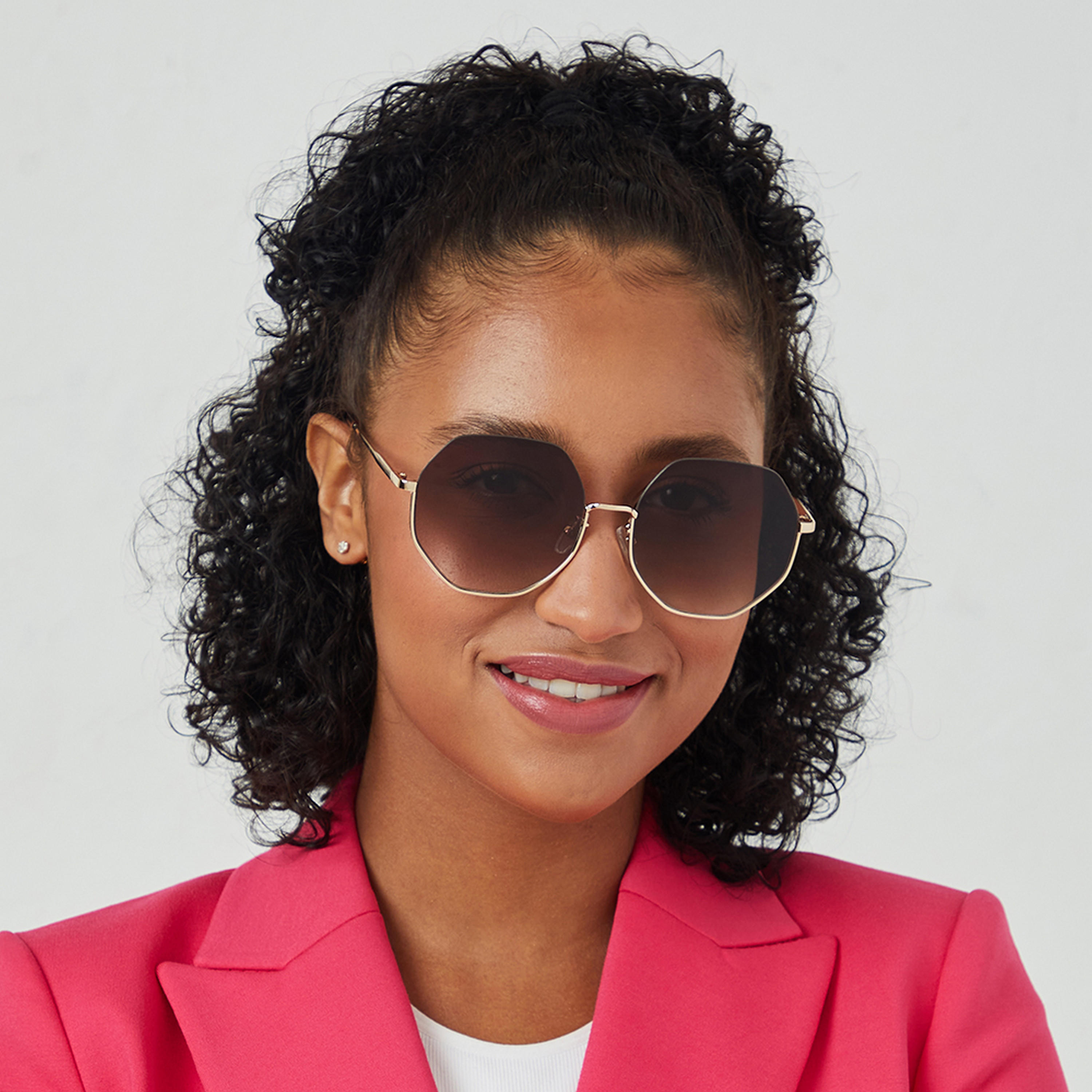 نظارة شمسية بنية هندسية مع 58 مم من بلاك أوت هيكسا -women-sunglasses-image-4