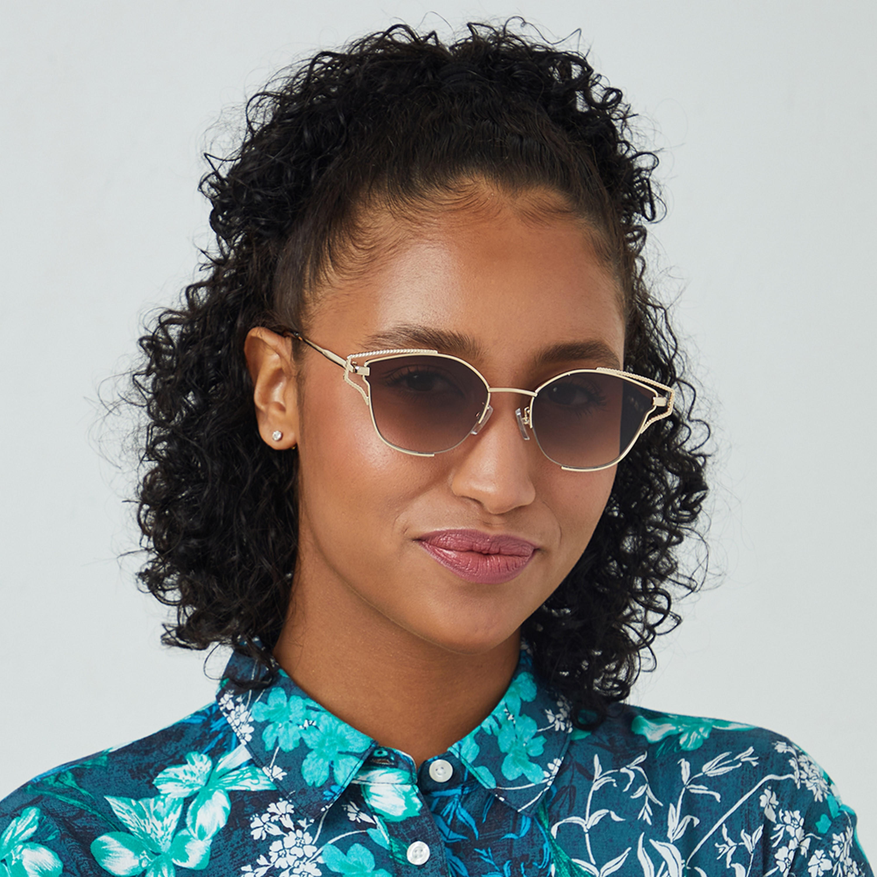 نظارة شمسية وبنية ذات كات آي من بلاك أوت هيباتيا مع 54 مم -women-sunglasses-image-4
