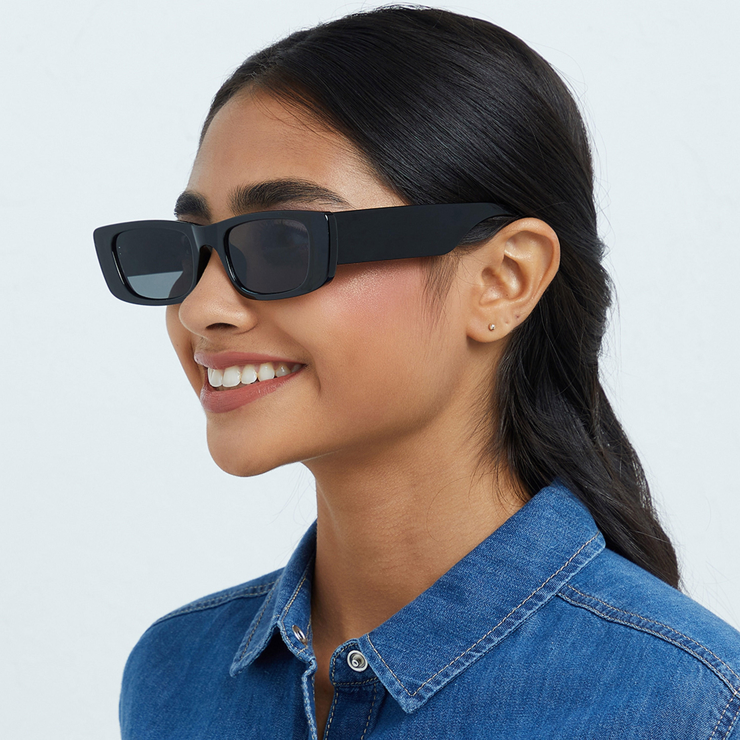 BlackOut MANHATTAN  Black 52 mm Rectangle Sunglasses -women-sunglasses-image-6