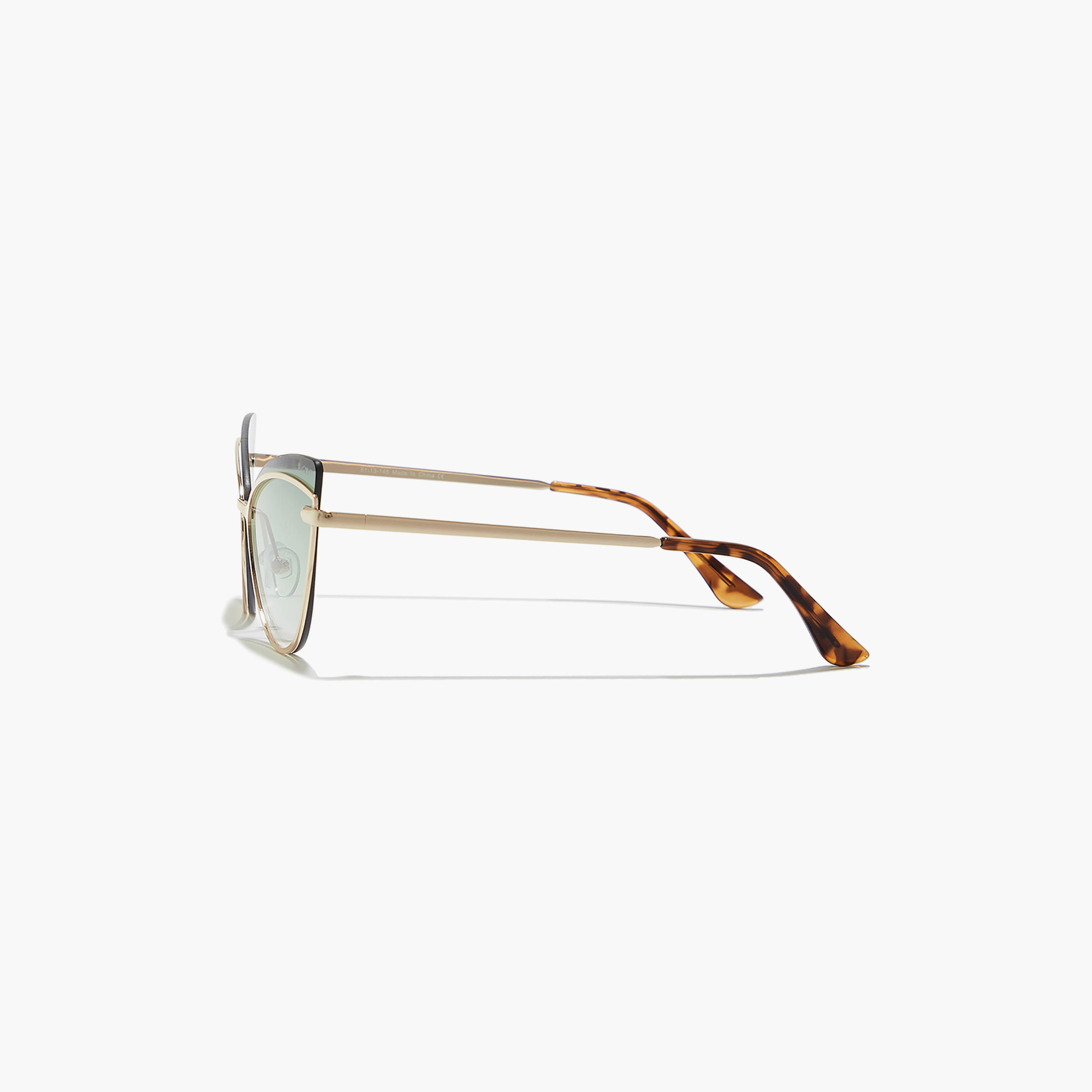 نظارة شمسية خضراء ذات كات آي من بلاك أوت ميدنايت مع 61 مم -women-sunglasses-image-3