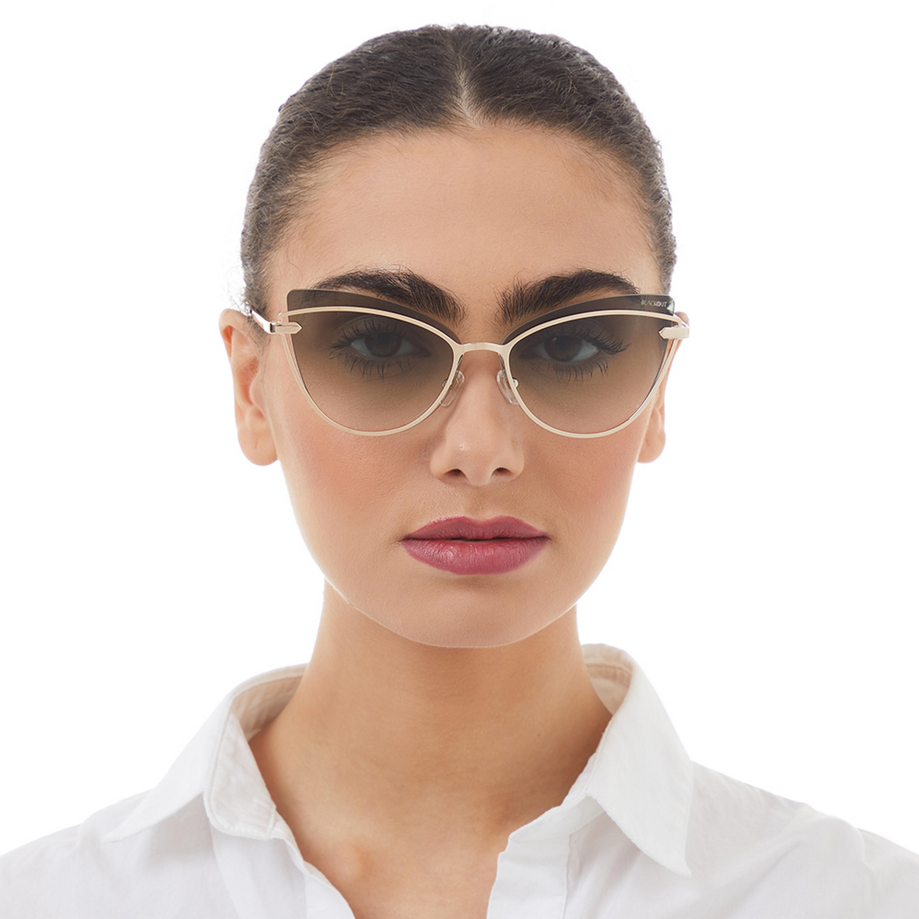 نظارة شمسية خضراء ذات كات آي من بلاك أوت ميدنايت مع 61 مم -women-sunglasses-image-4