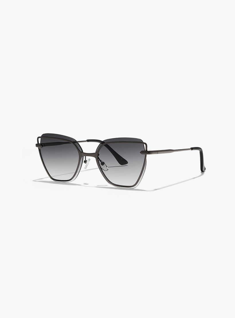 نظارة شمسية رمادية ذات كات آي من بلاك أوت ستارلايت مع 57 مم -women-sunglasses-image-1