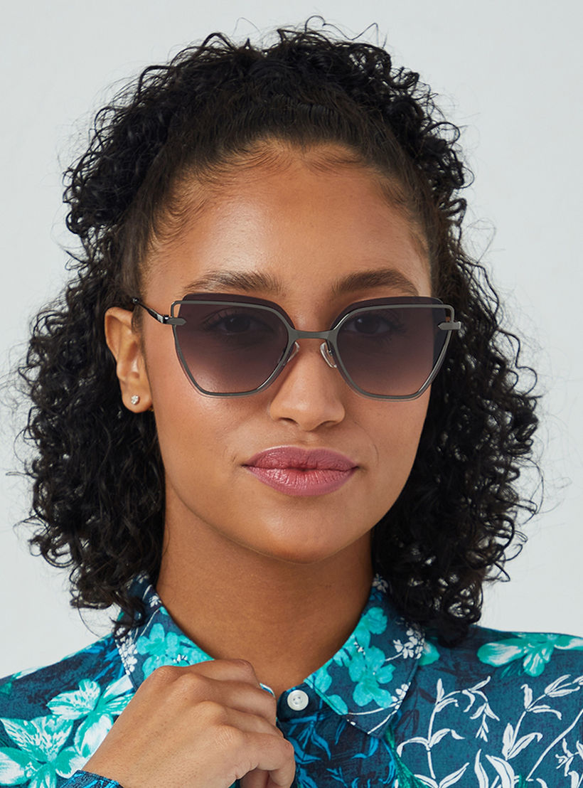 نظارة شمسية رمادية ذات كات آي من بلاك أوت ستارلايت مع 57 مم -women-sunglasses-image-5