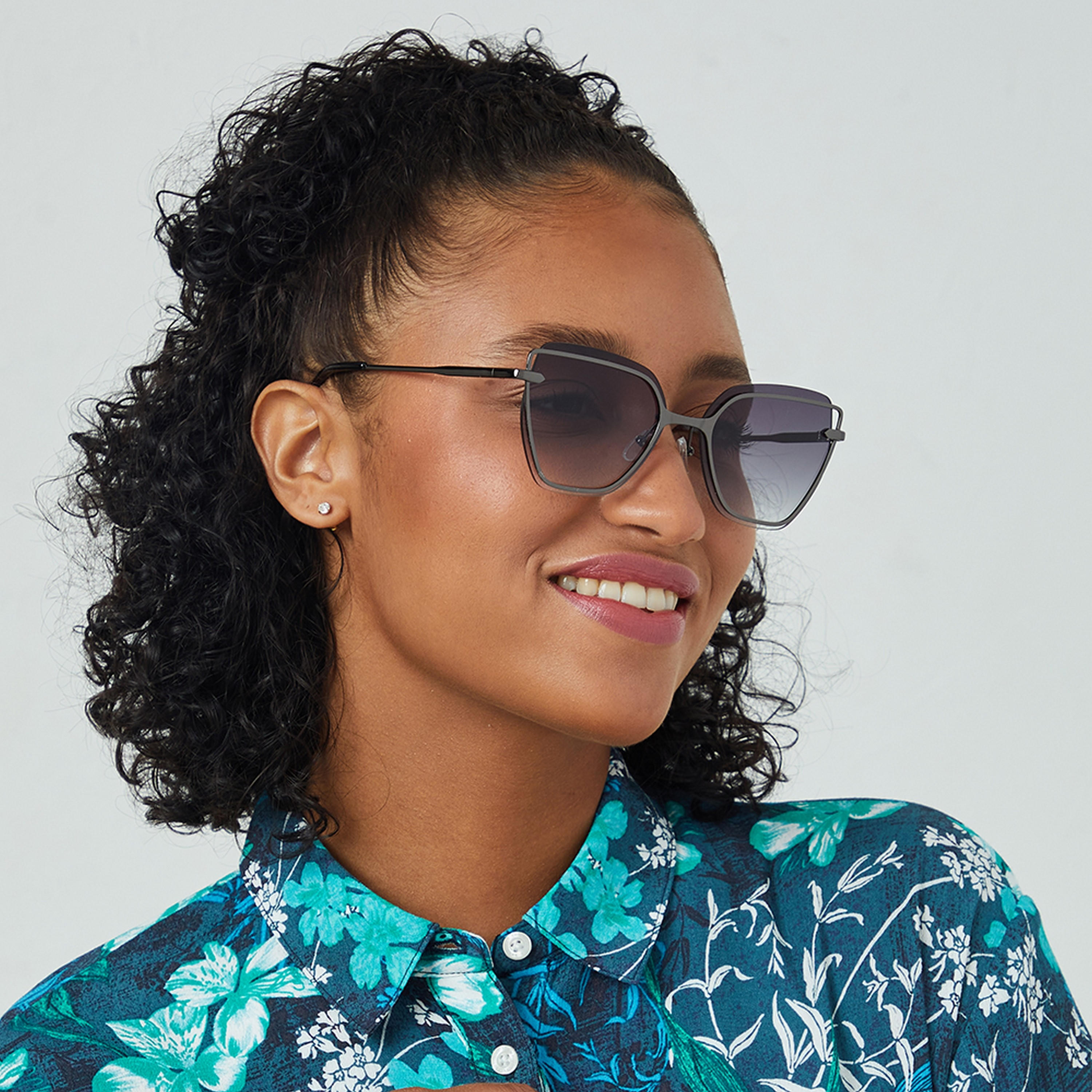 BlackOut STARLIGHT  Grey 57 mm Cat Eye Sunglasses -women-sunglasses-image-6