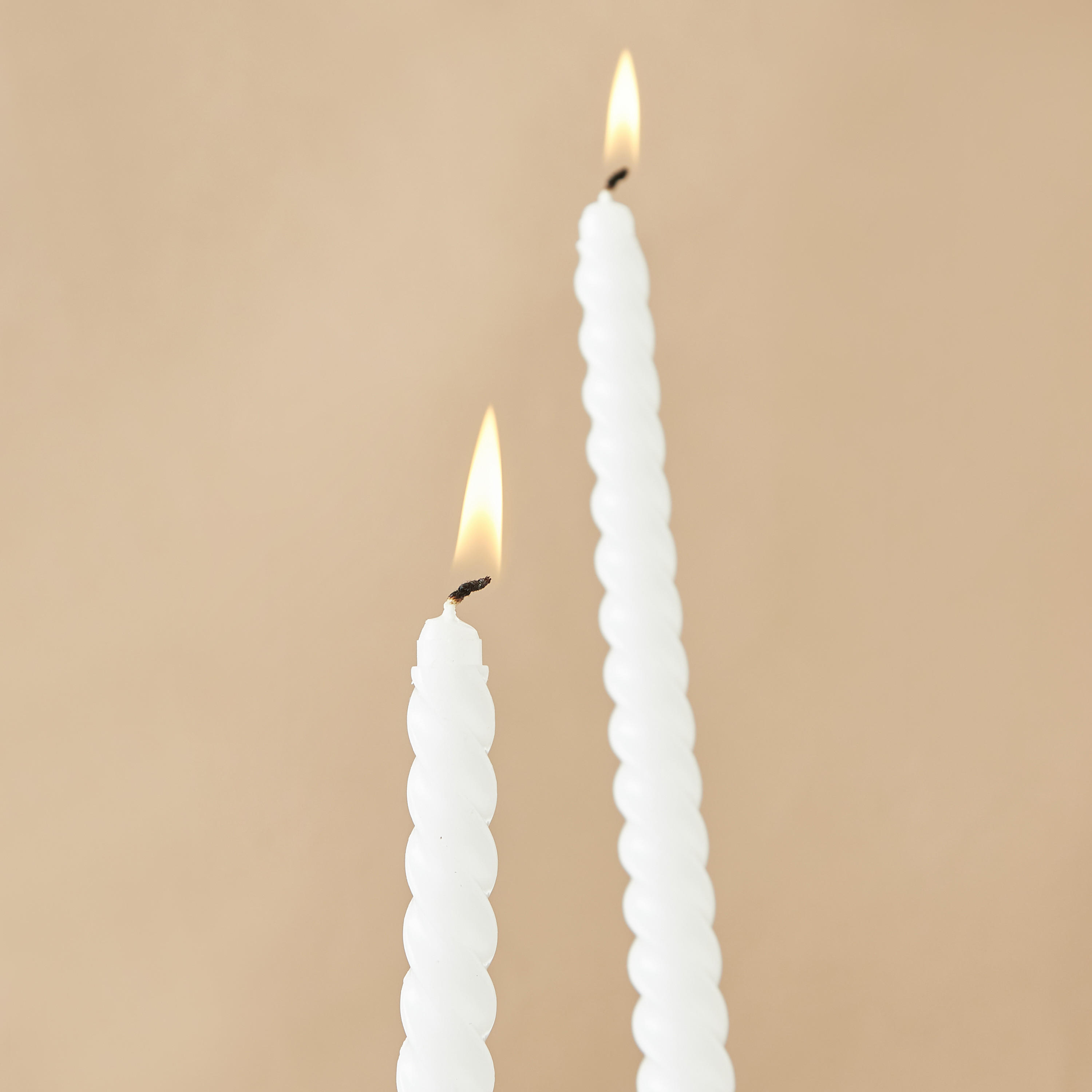 Countryfield Essentials Unscented Twirly Taper Candle - Set of 2-household-homefragrance-candles-image-5