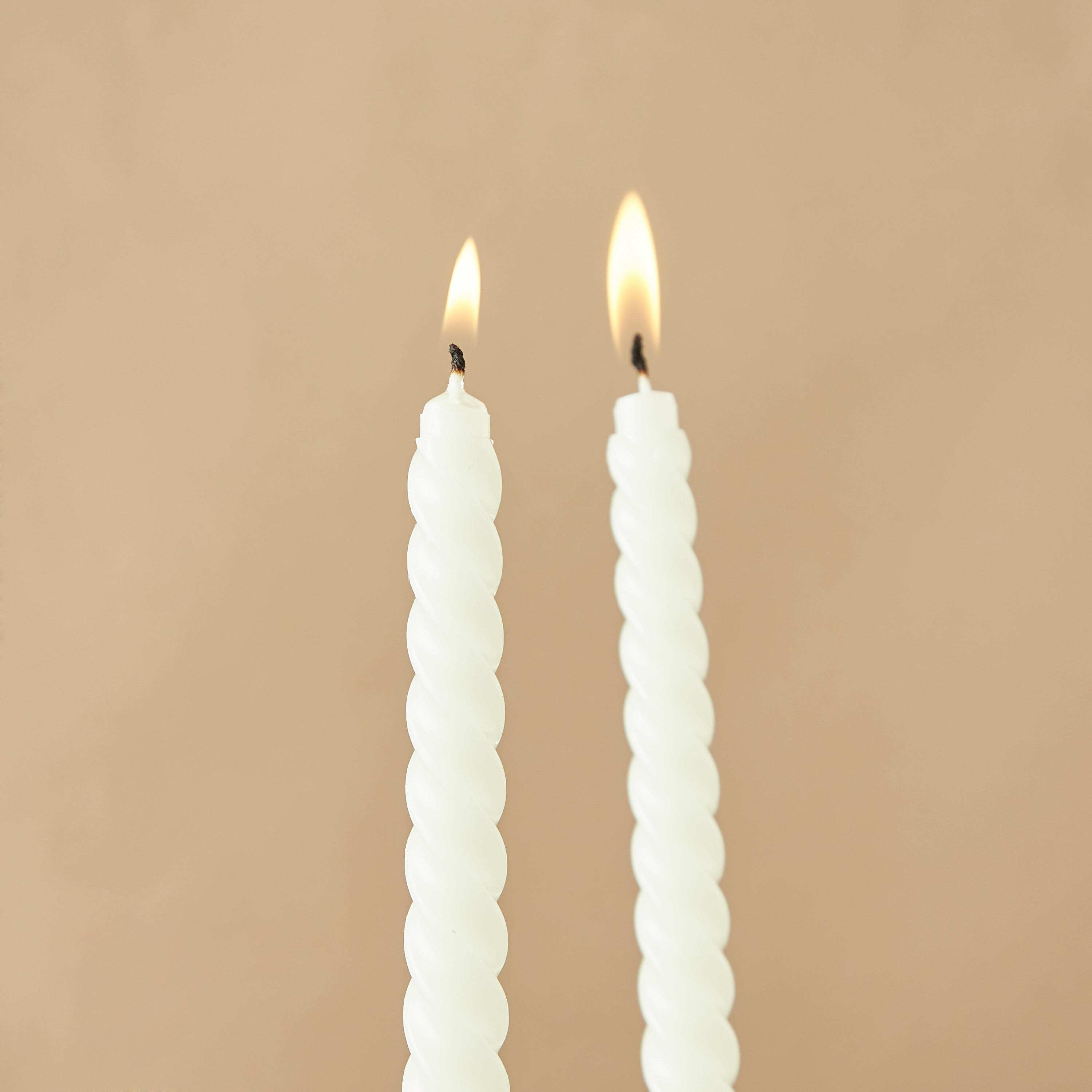 Countryfield Unscented Twirly Taper Dinner Candle - Set of 2-household-homefragrance-candles-image-3