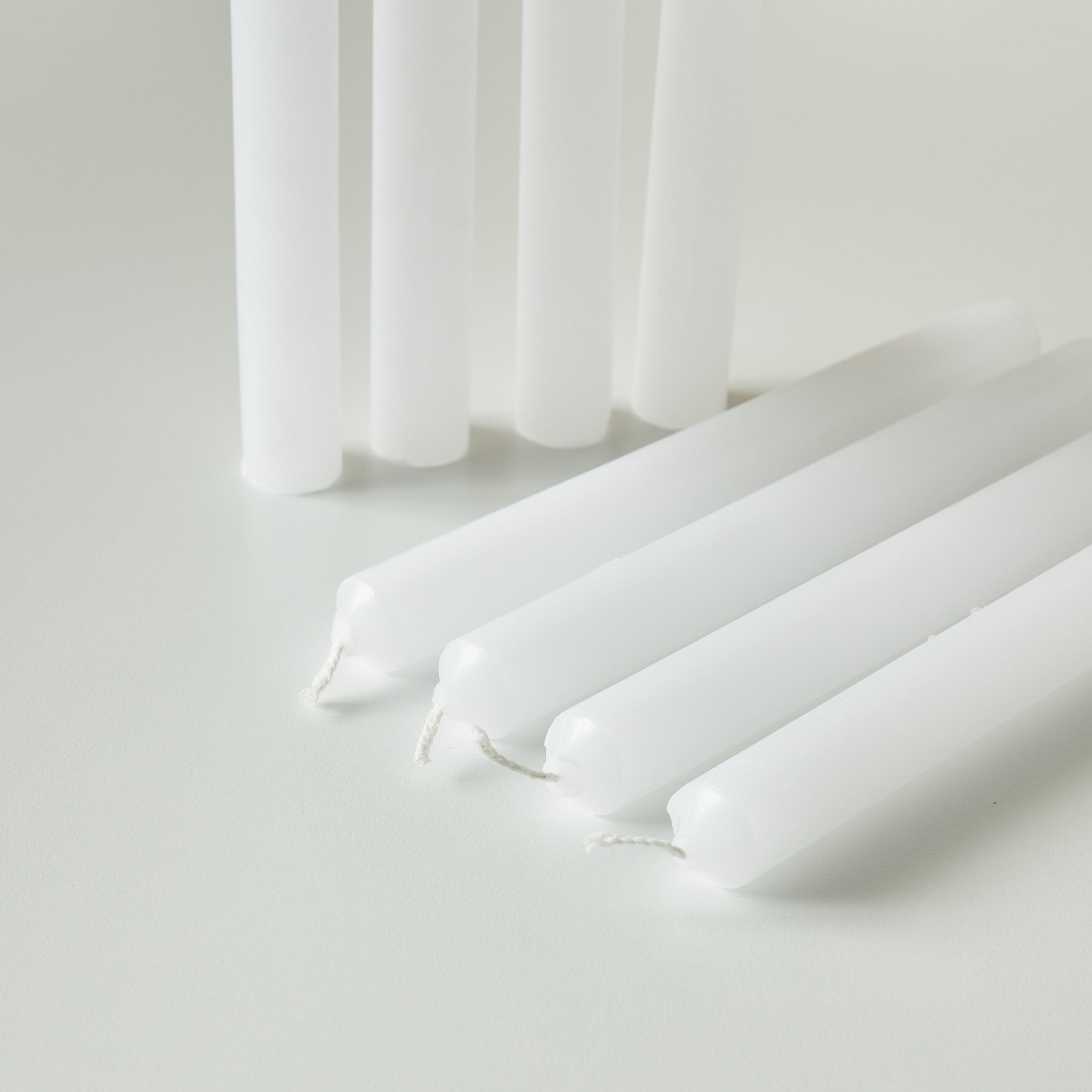 Countryfield Essentials Unscented Taper Dinner Candle - Set of 8-household-homefragrance-candles-image-3