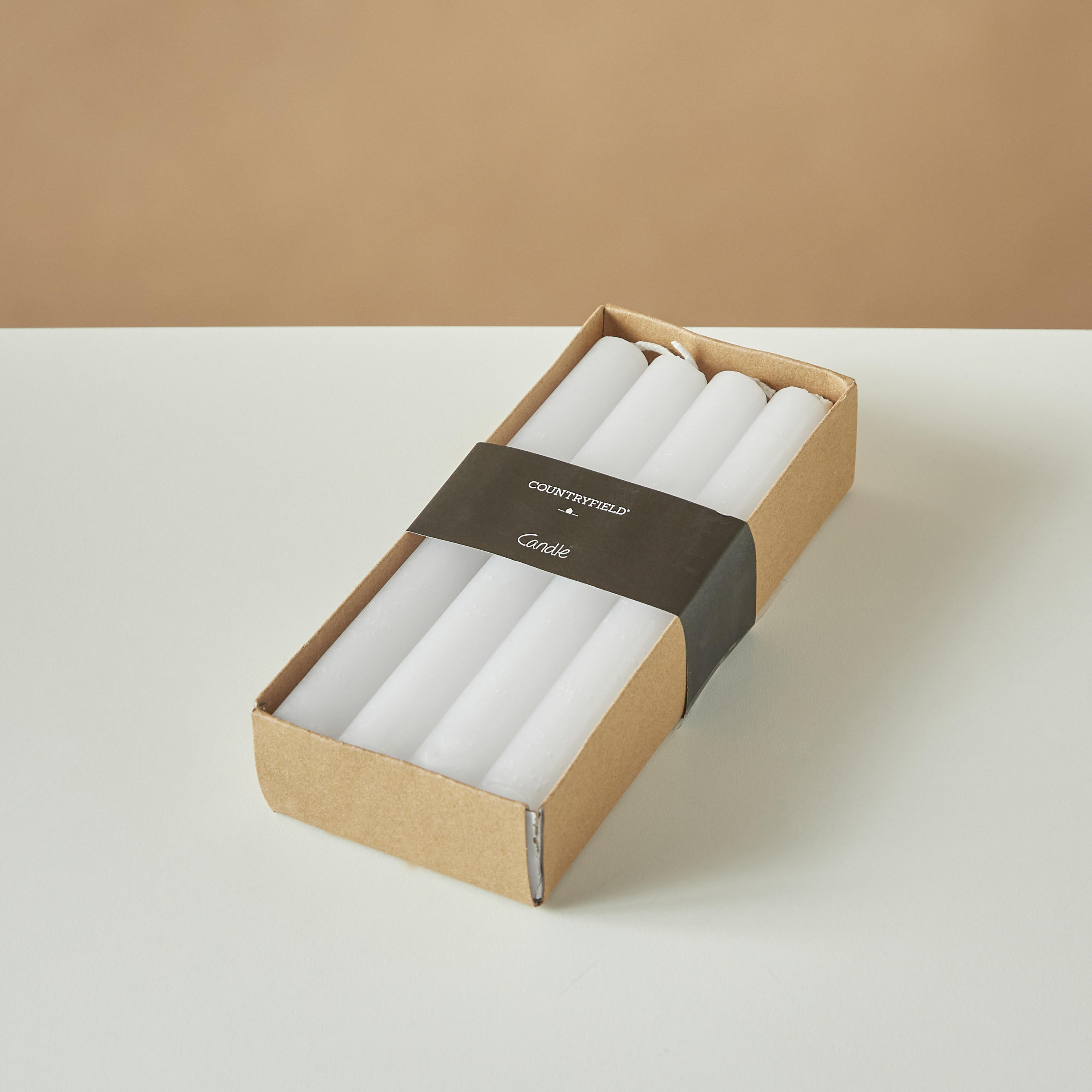 Countryfield Essentials Unscented Taper Dinner Candle - Set of 8-household-homefragrance-candles-image-4