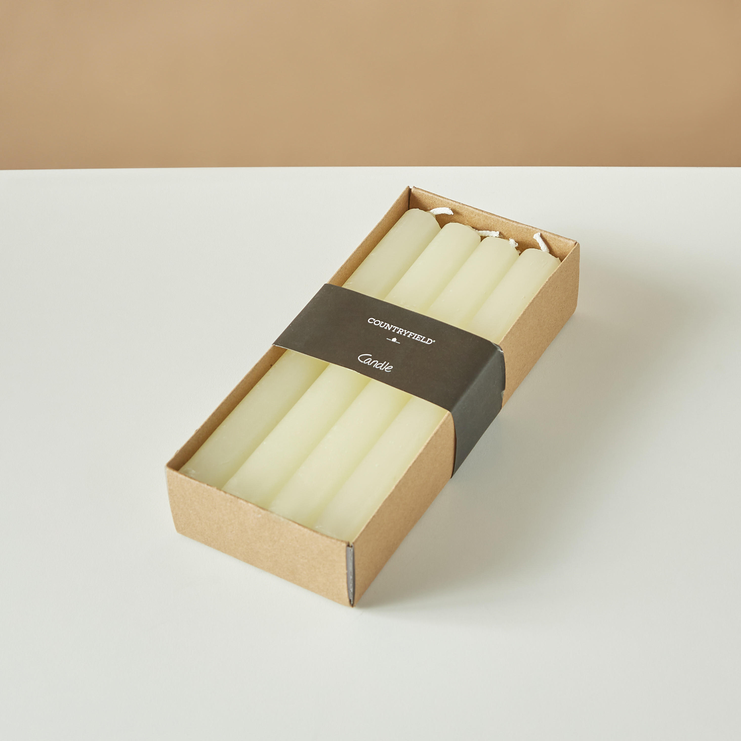 Countryfield Essentials Unscented Taper Dinner Candle - Set of 8-household-homefragrance-candles-image-4