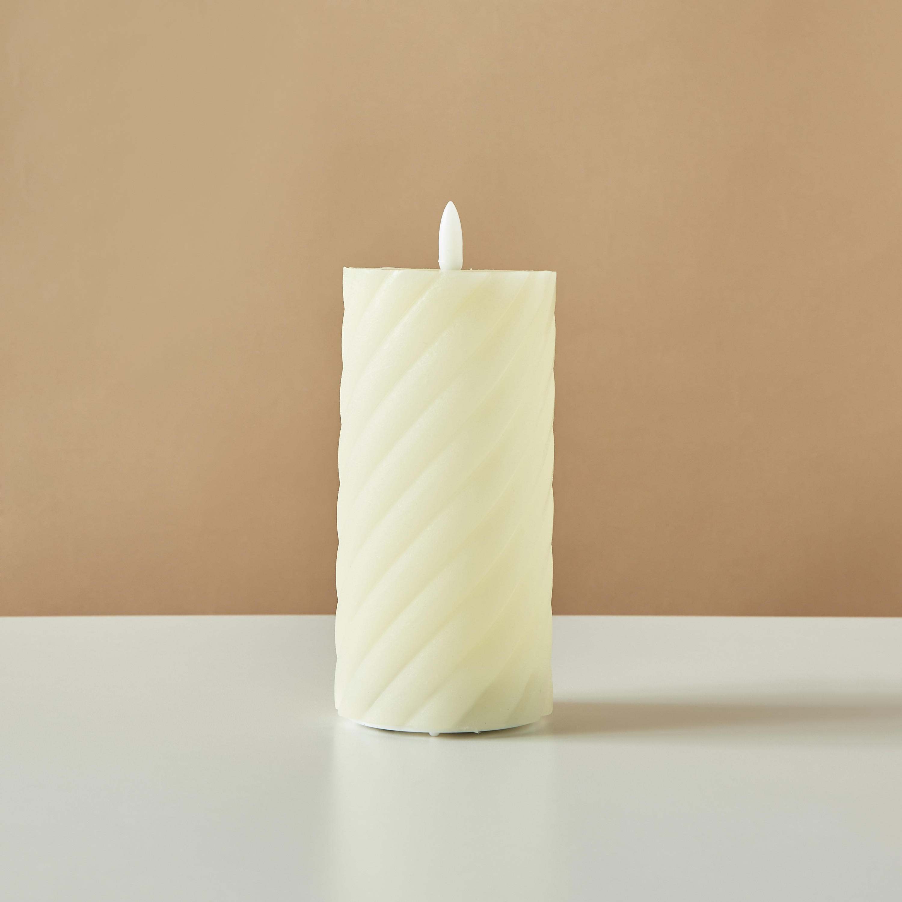 Countryfield Essentials LED Flameless Wax Pillar Candle - 15 cms-household-homefragrance-candles-image-2