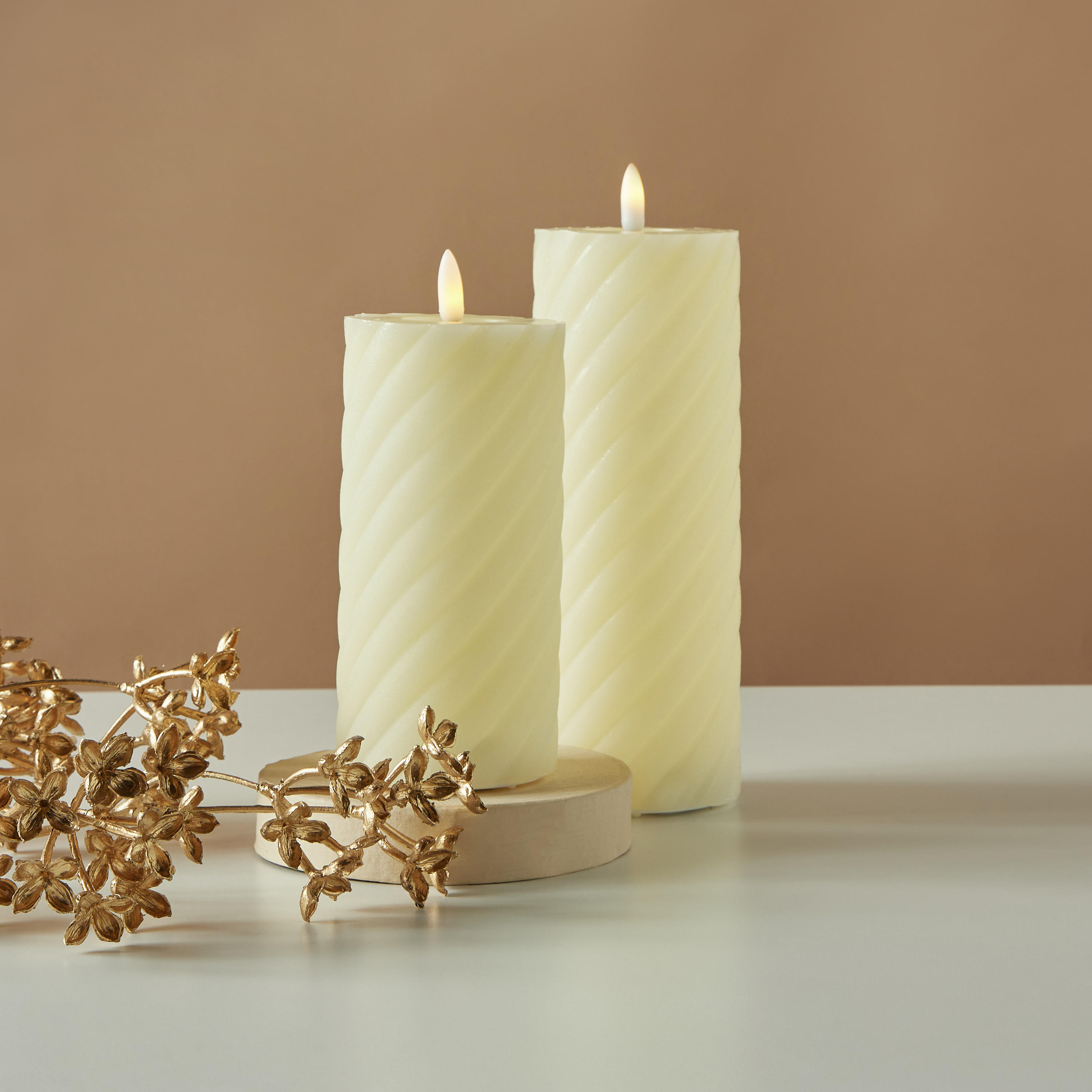 Countryfield Essentials LED Flameless Wax Pillar Candle - 15 cms-household-homefragrance-candles-image-5