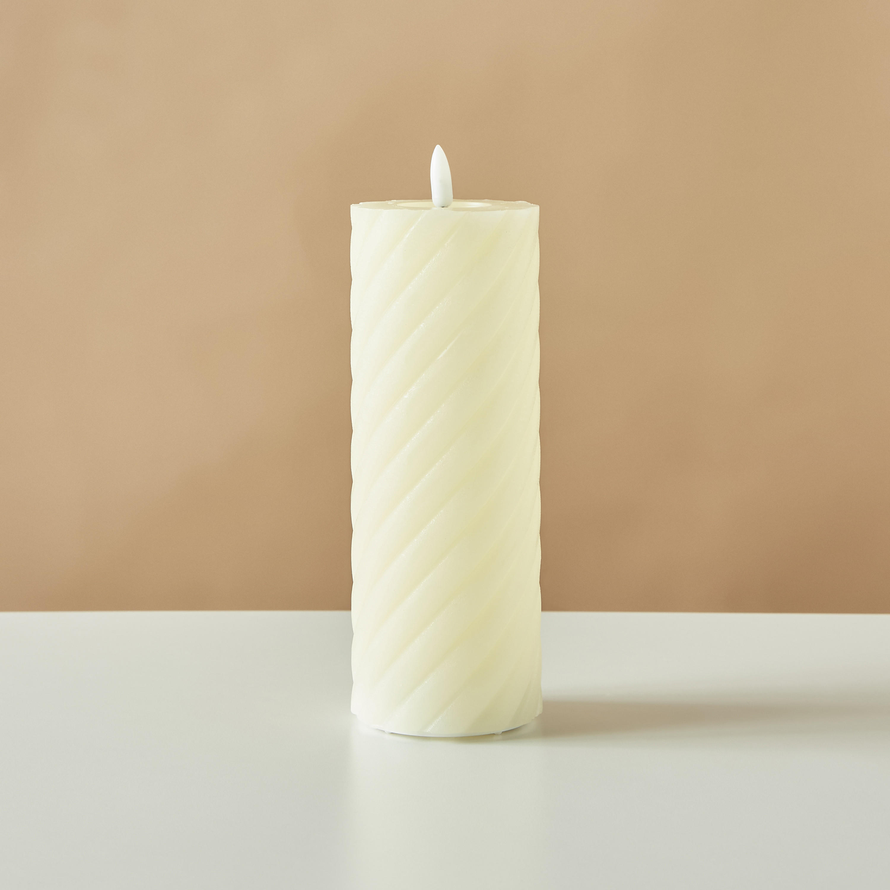 Countryfield Essentials LED Flameless Wax Pillar Candle - 20 cms-household-homefragrance-candles-image-2