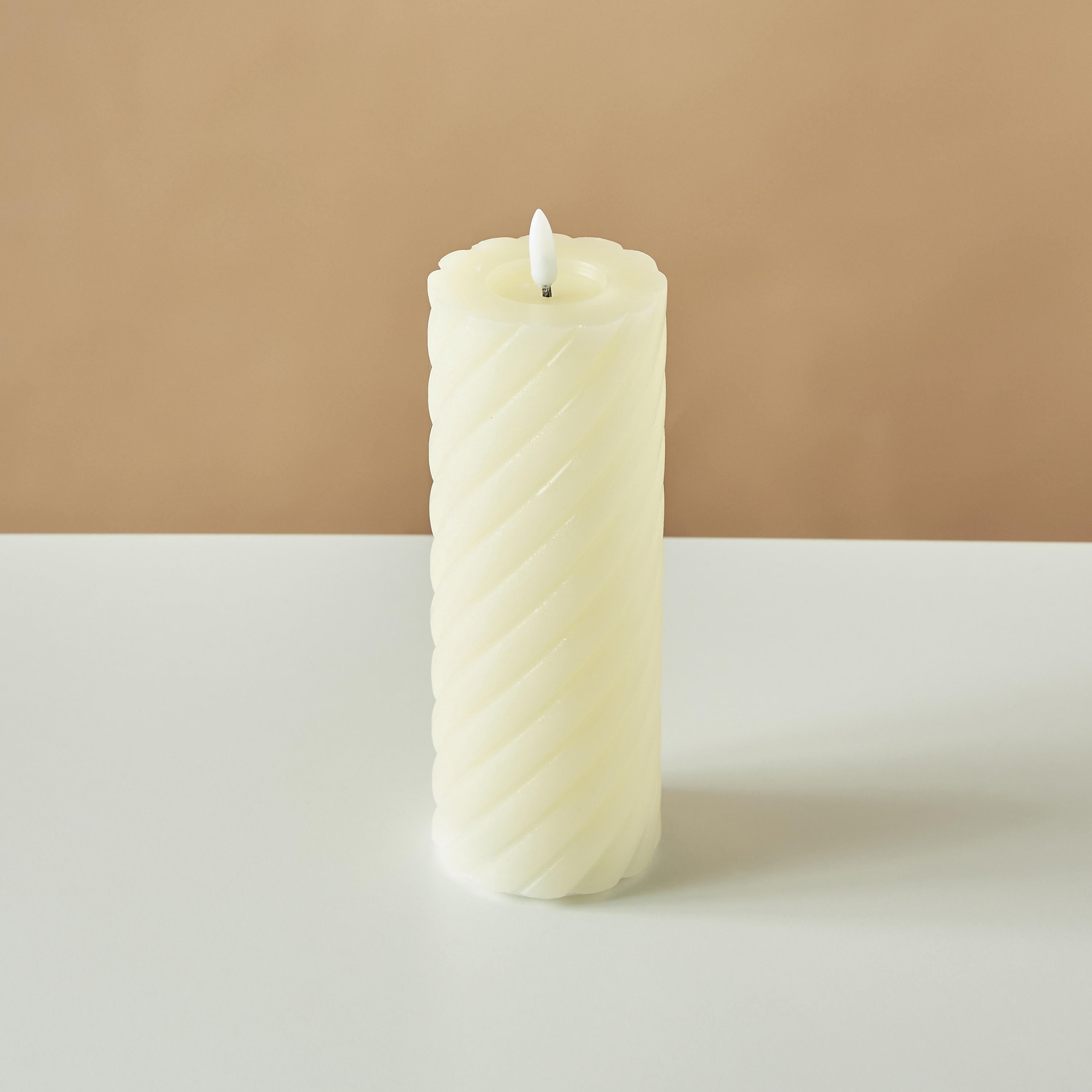 Countryfield Essentials LED Flameless Wax Pillar Candle - 20 cms-household-homefragrance-candles-image-3
