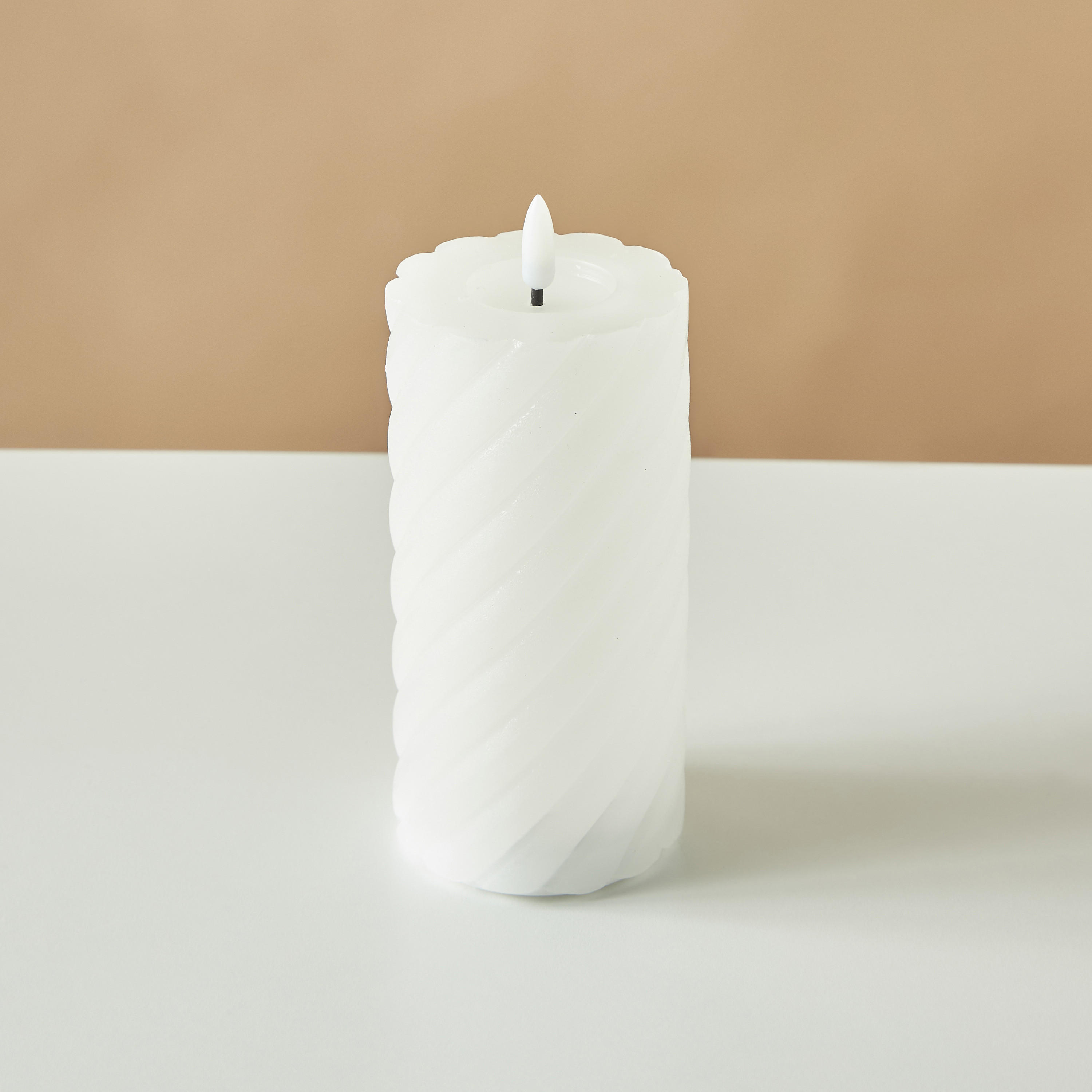 Countryfield Essentials LED Flameless Wax Pillar Candle - 15 cms-household-homefragrance-candles-image-4