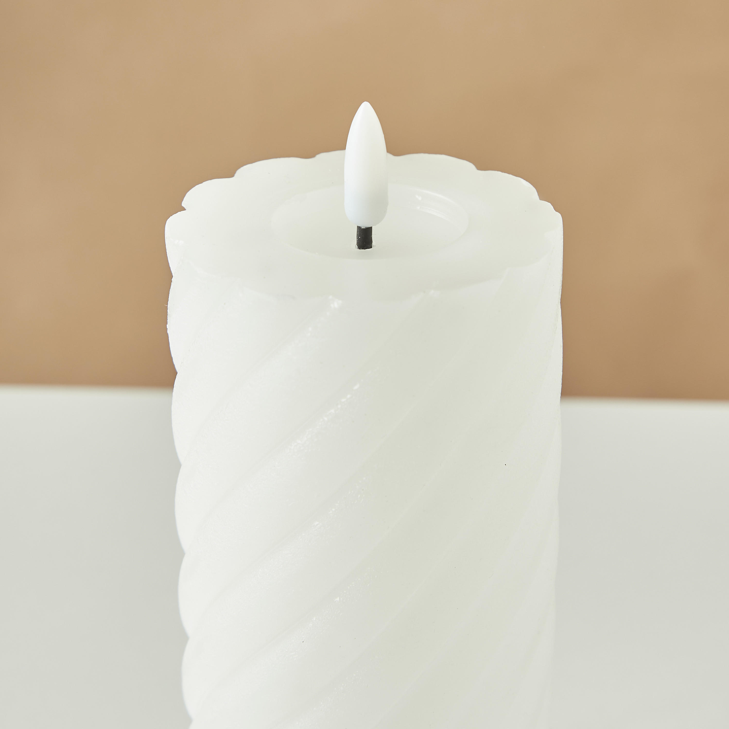 Countryfield Essentials LED Flameless Wax Pillar Candle - 15 cms-household-homefragrance-candles-image-5