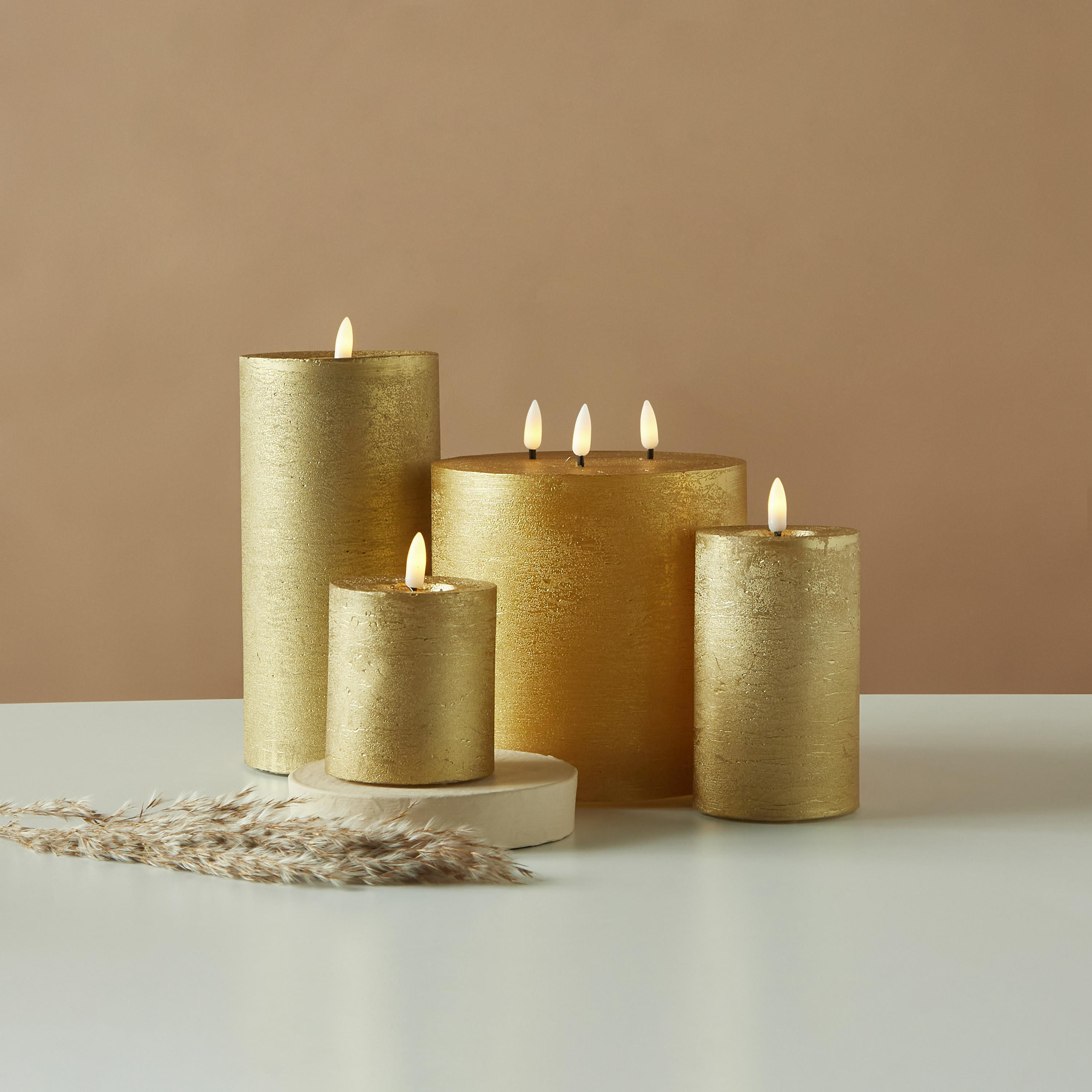 Countryfield Essentials LED Flameless Wax Pillar Candle - 12 cms-household-homefragrance-candles-image-5