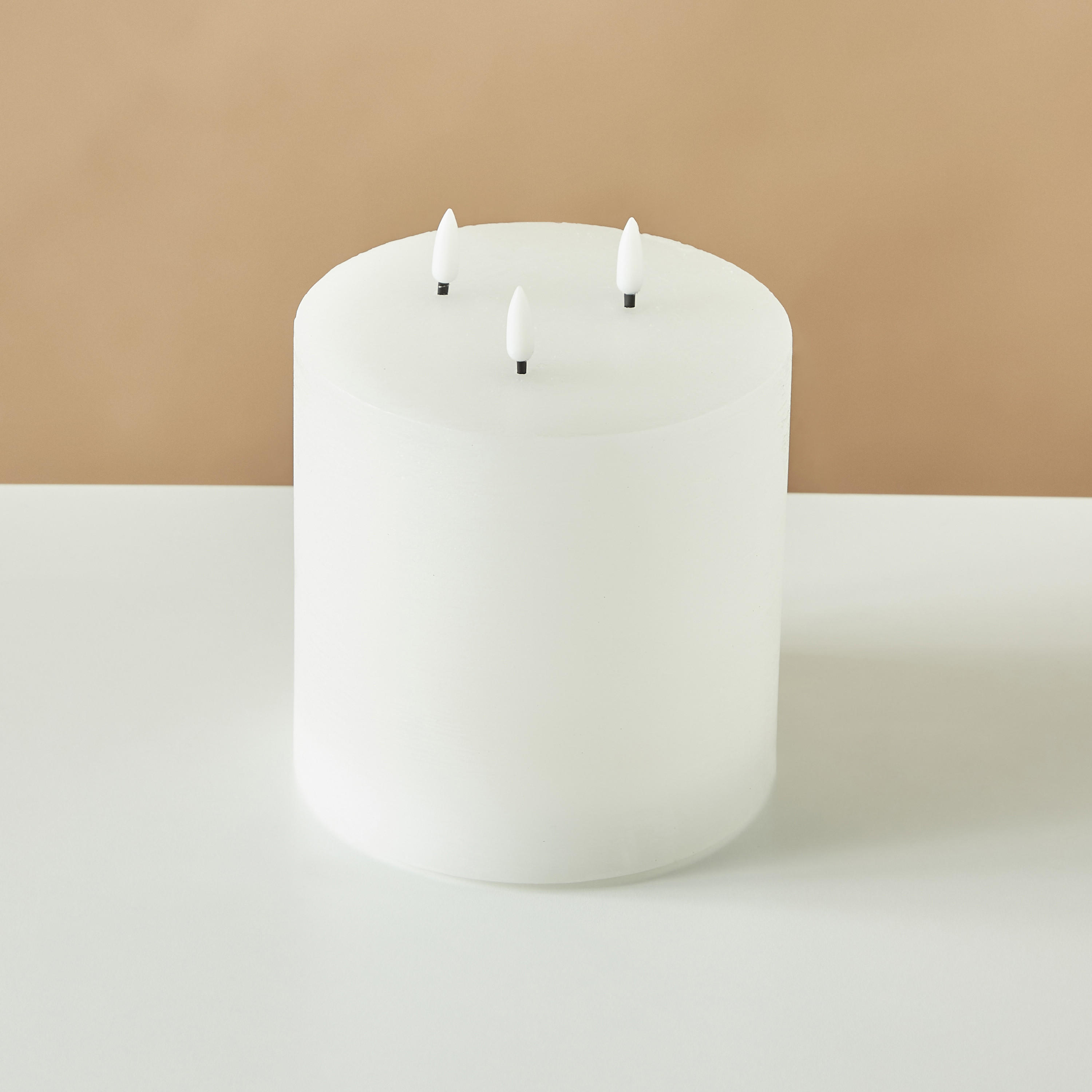 Countryfield Essentials 3-Wick Flameless LED Wax Pillar Candle - 18 cms-household-homefragrance-candles-image-3