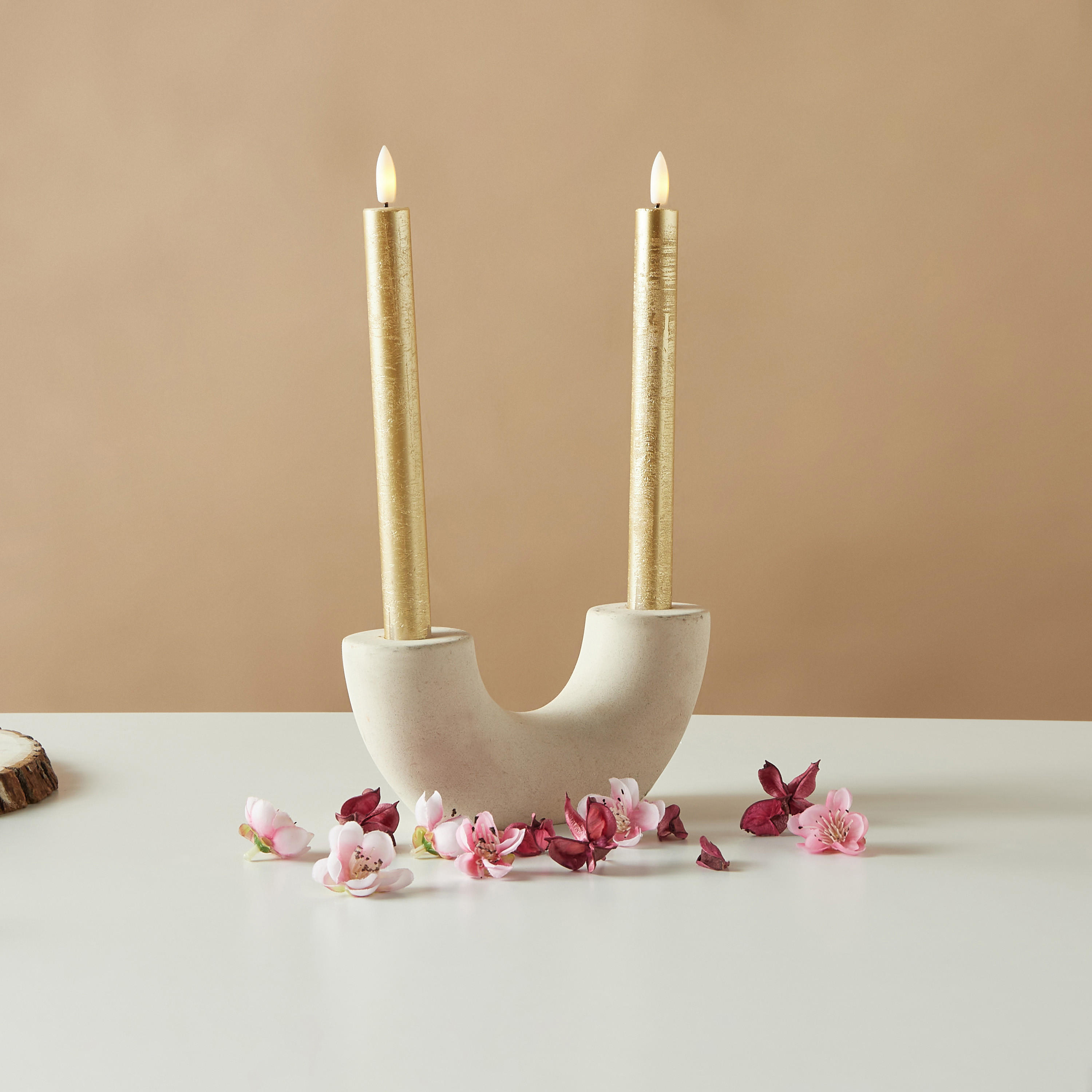 Countryfield Essentials 2-Piece LED Flameless Dinner Candle Set - 24 cms-household-homefragrance-candles-image-1