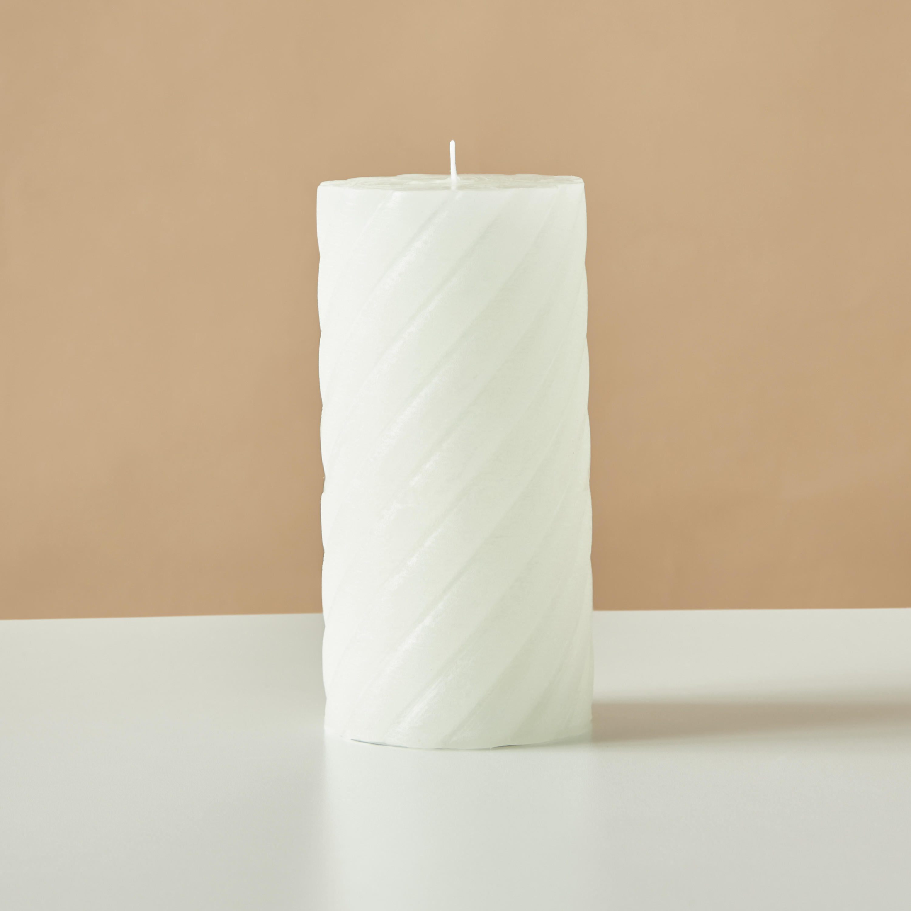 Countryfield Tonnie Essentials Unscented Spiral Pillar Candle-household-homefragrance-candles-image-2
