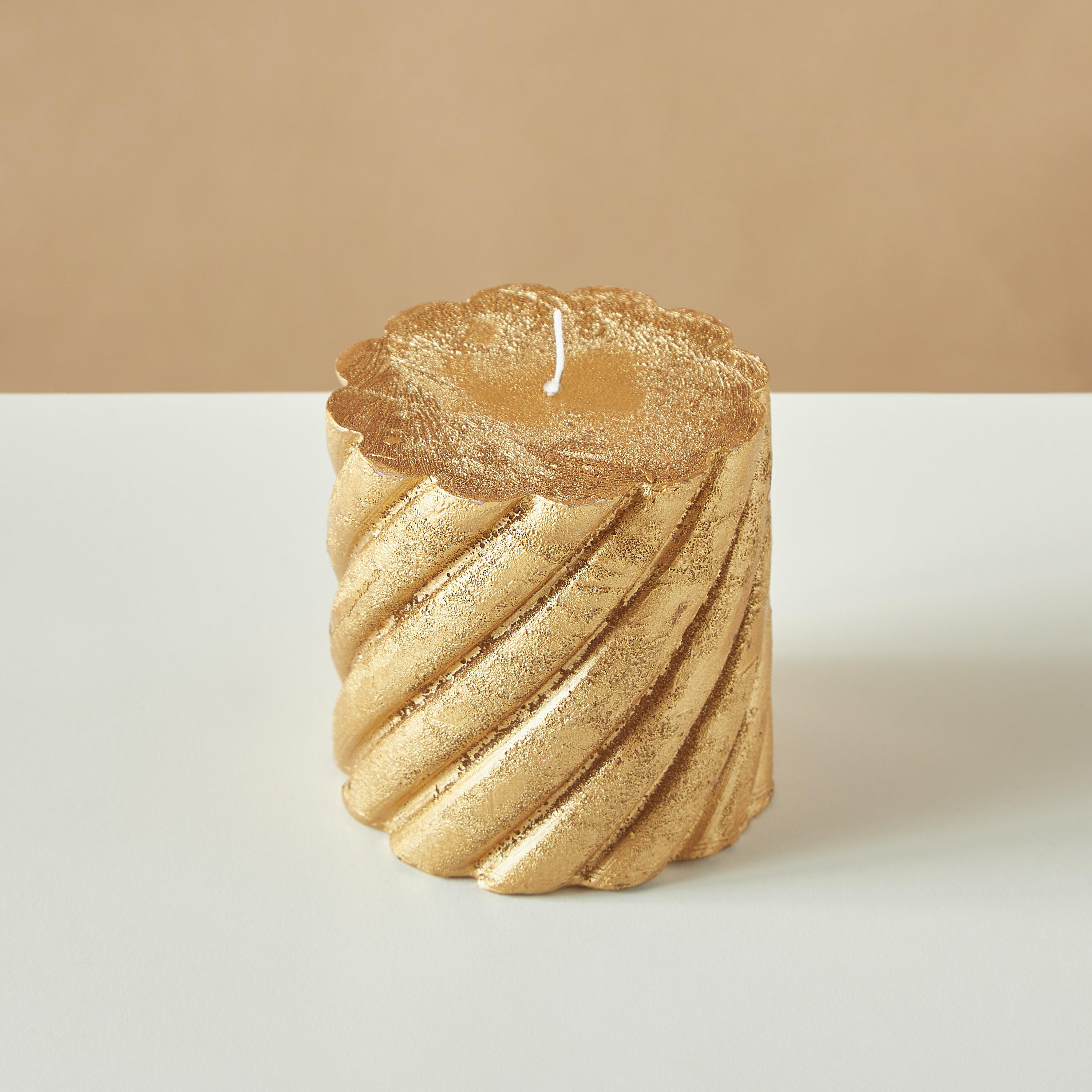 Countryfield Essentials Unscented Spiral Pillar Candle-household-homefragrance-candles-image-3
